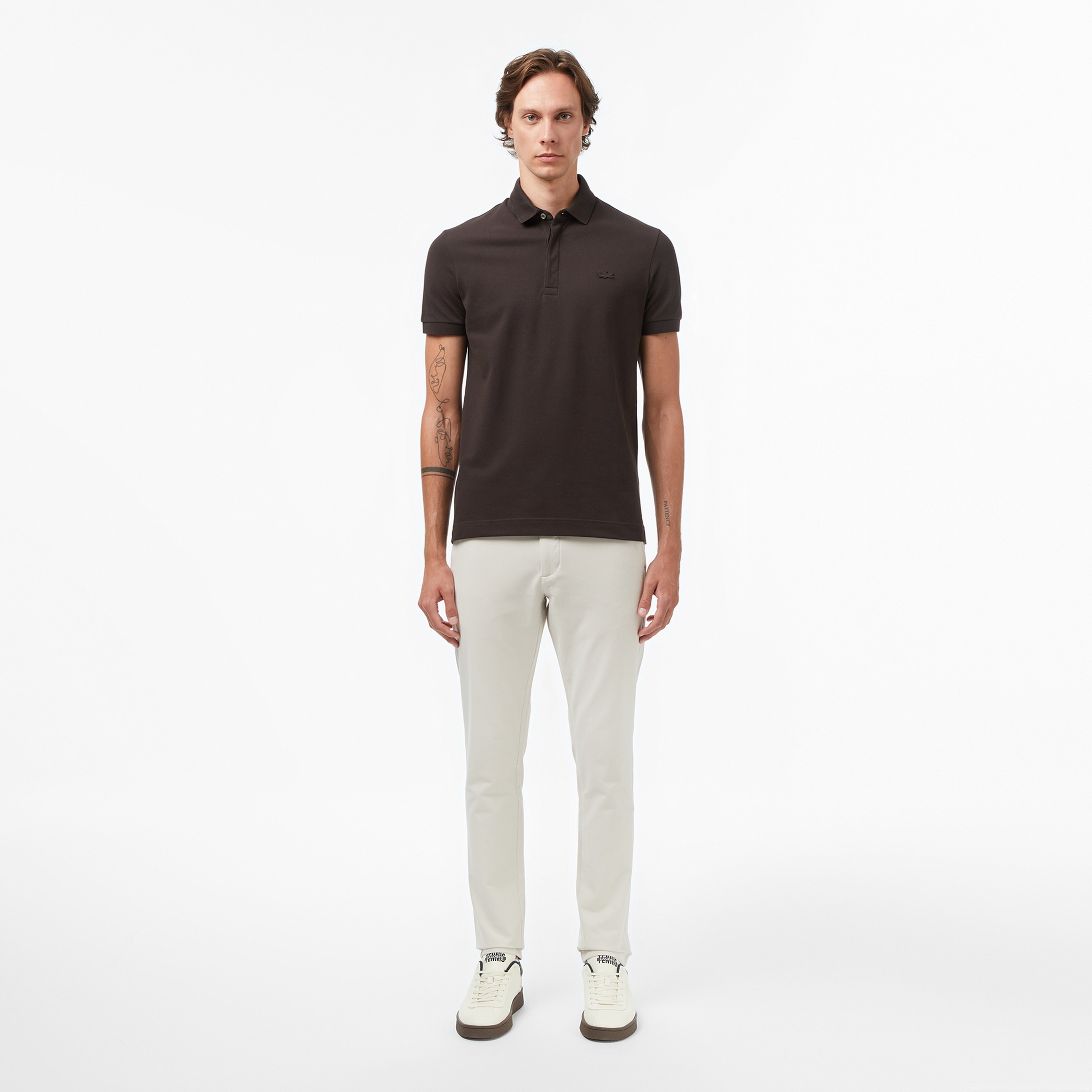 Erkek Regular Fit Kahverengi Paris Polo