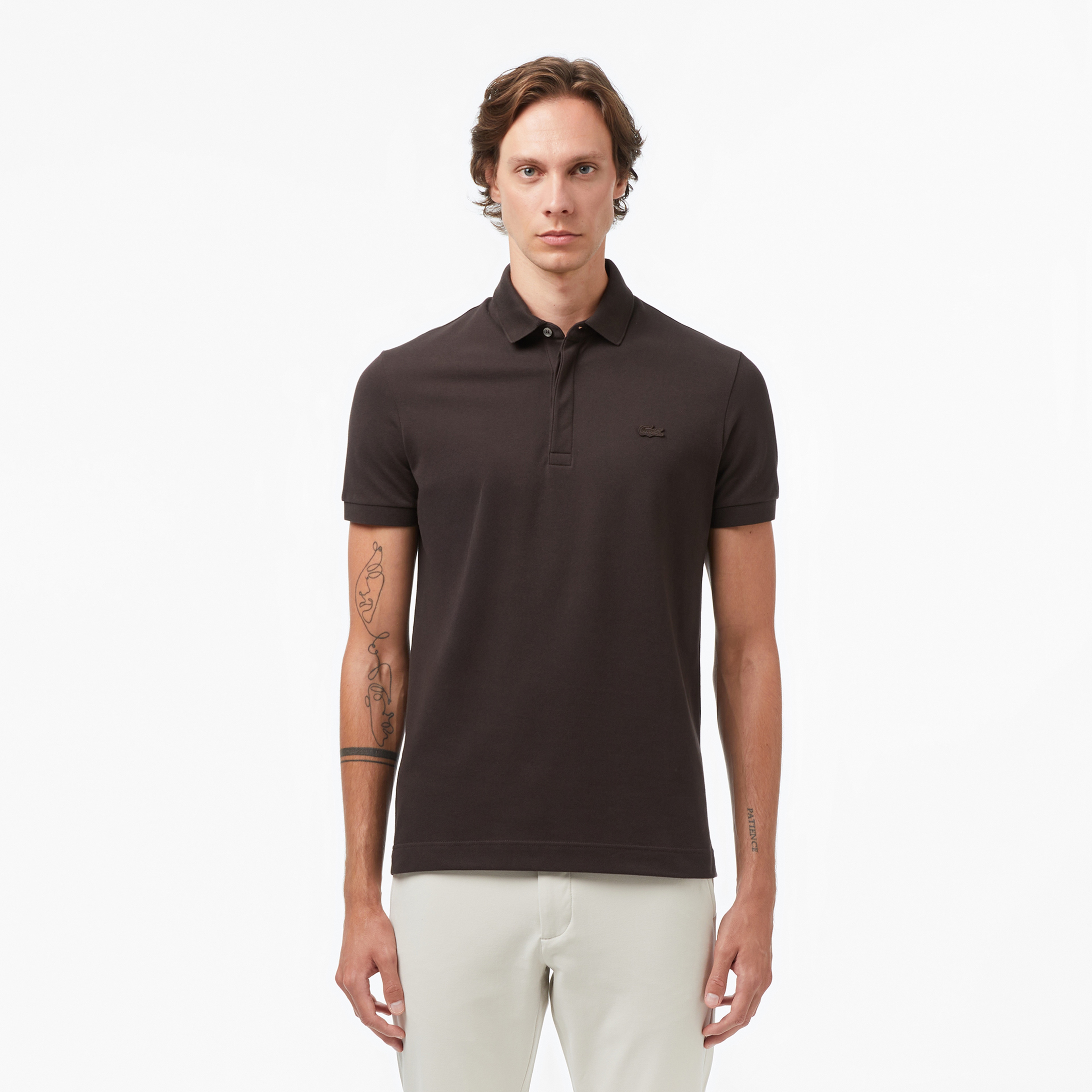 Erkek Regular Fit Kahverengi Paris Polo