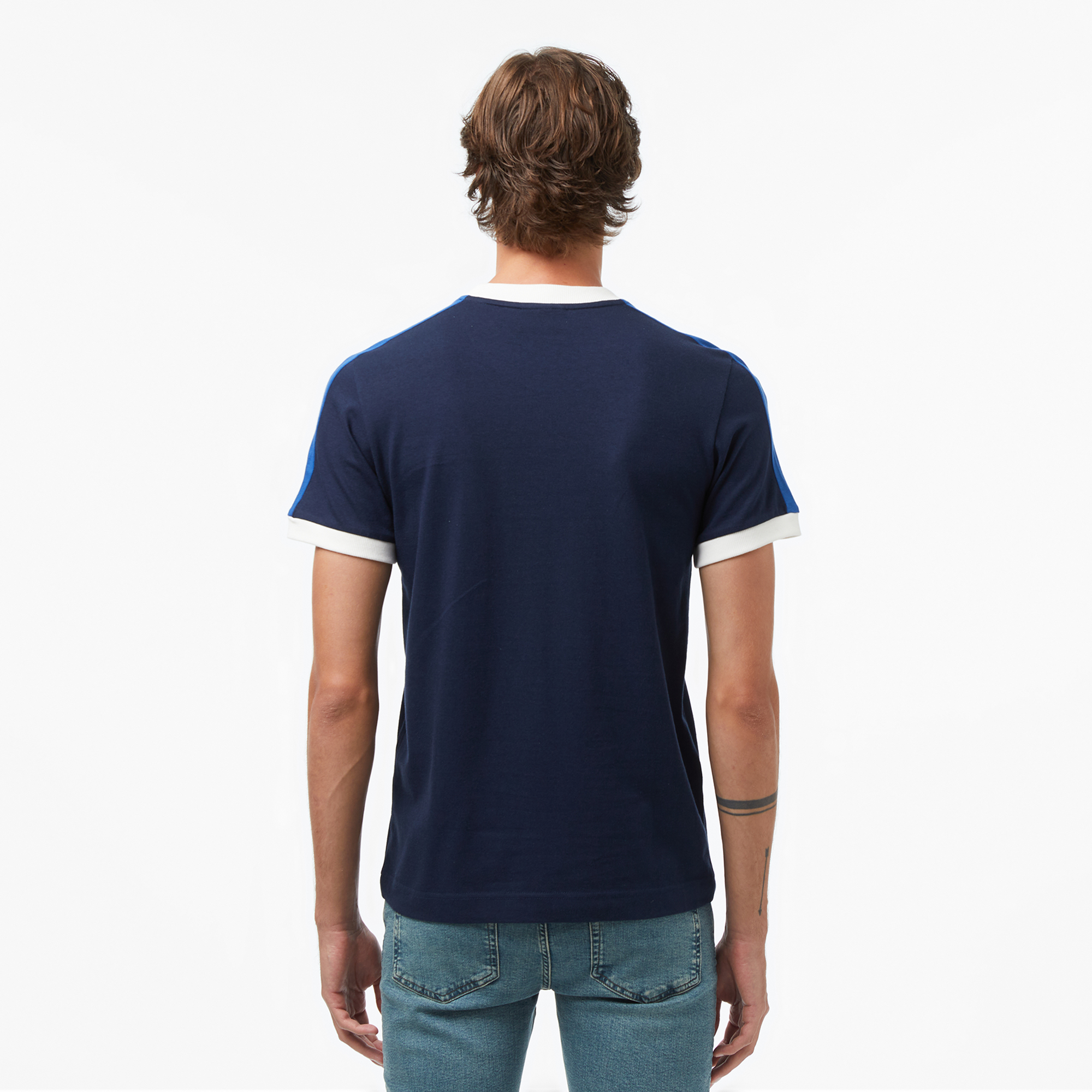 Lacoste Erkek Regular Fit Lacivert Bisiklet Yaka T-Shirt görsel 2