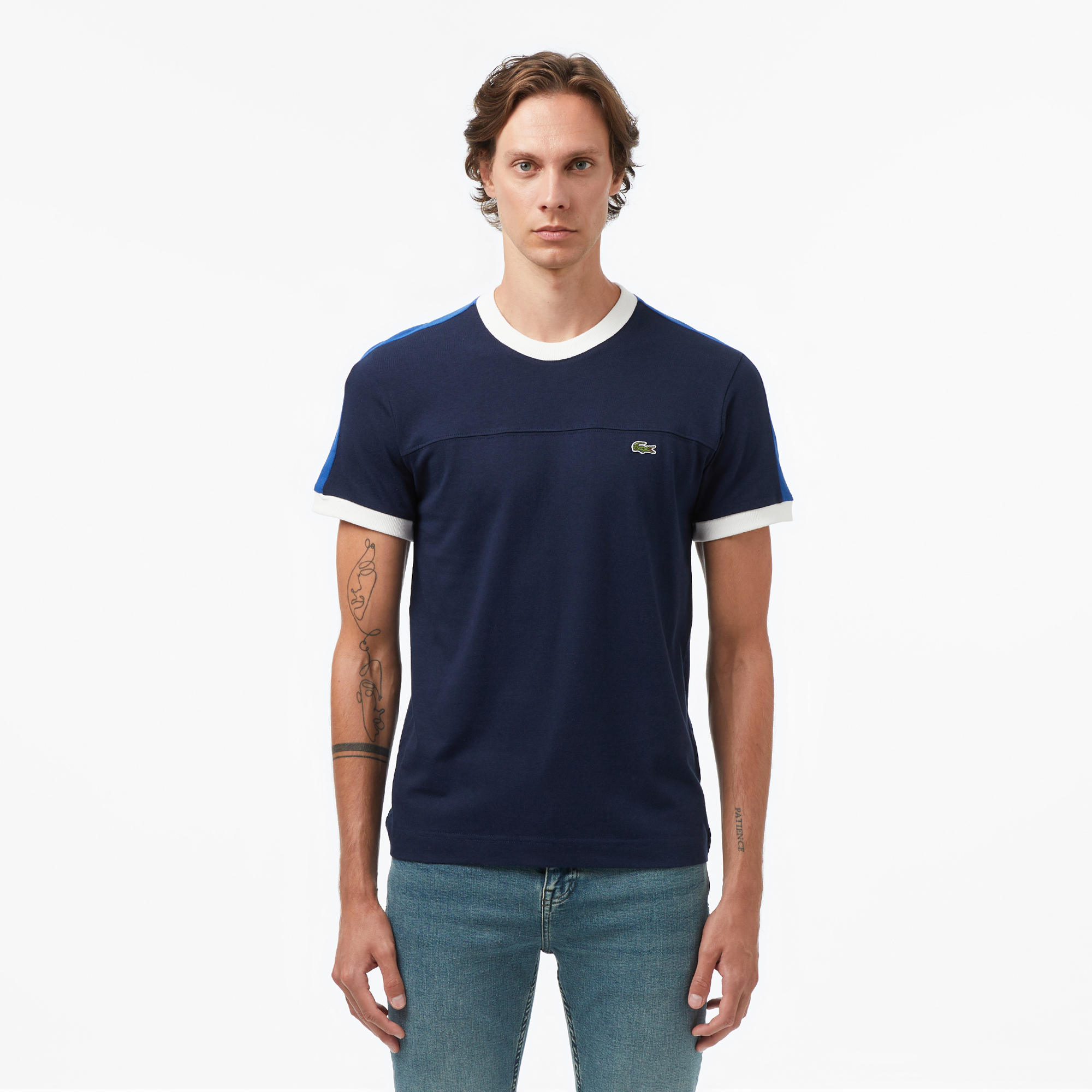 Lacoste Erkek Regular Fit Lacivert Bisiklet Yaka T-Shirt