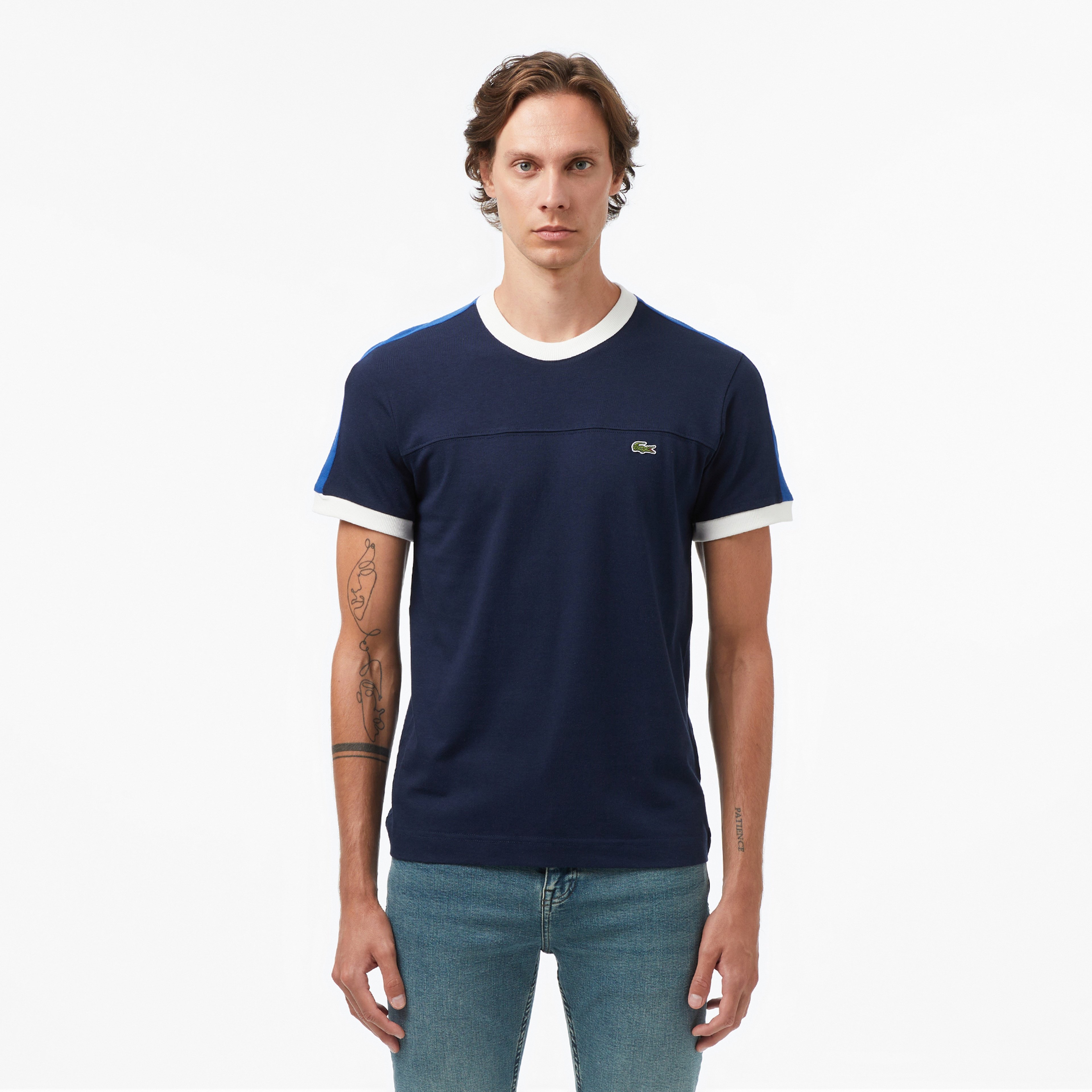 Erkek Regular Fit Lacivert Bisiklet Yaka T-Shirt