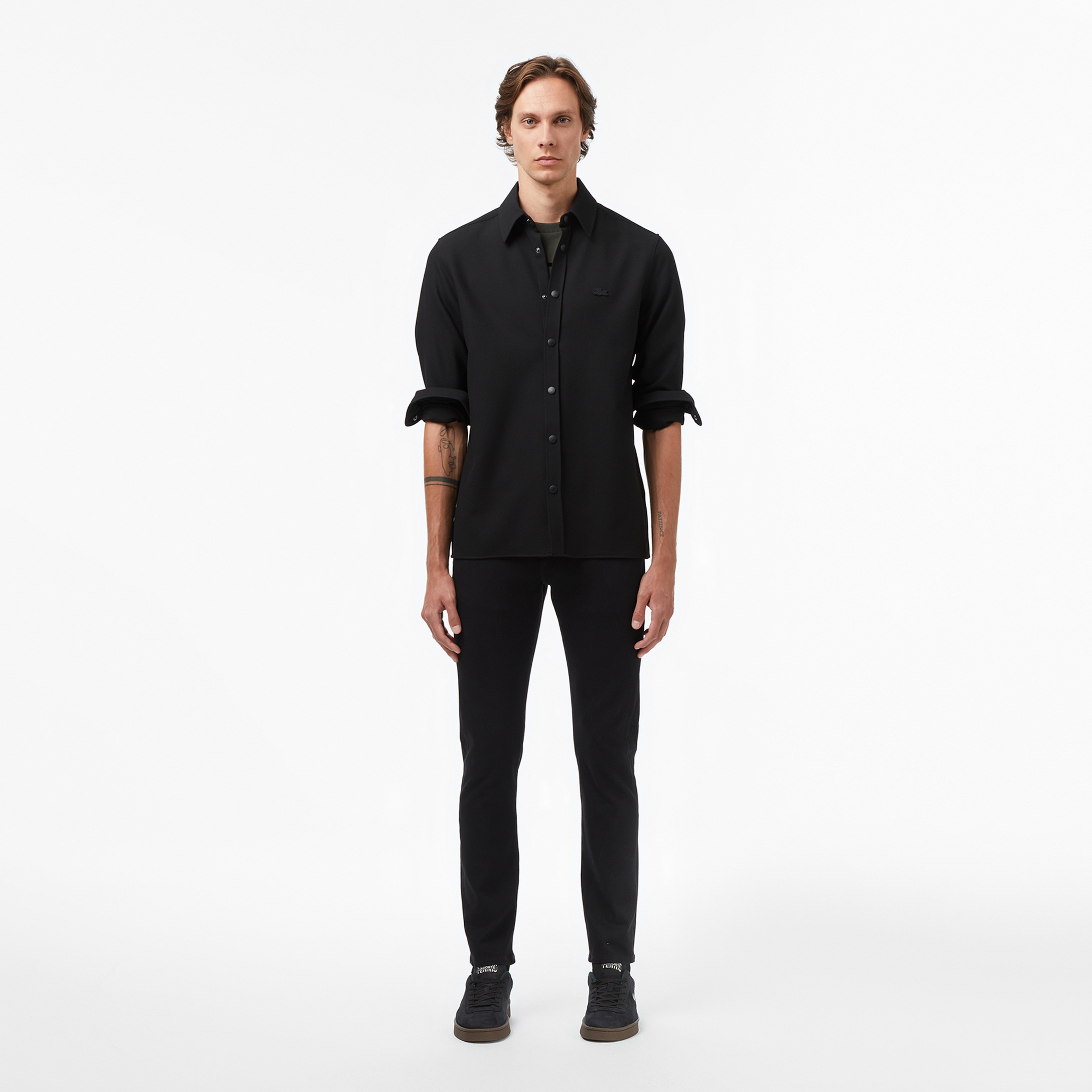 Erkek Relaxed Fit Siyah Gömlek