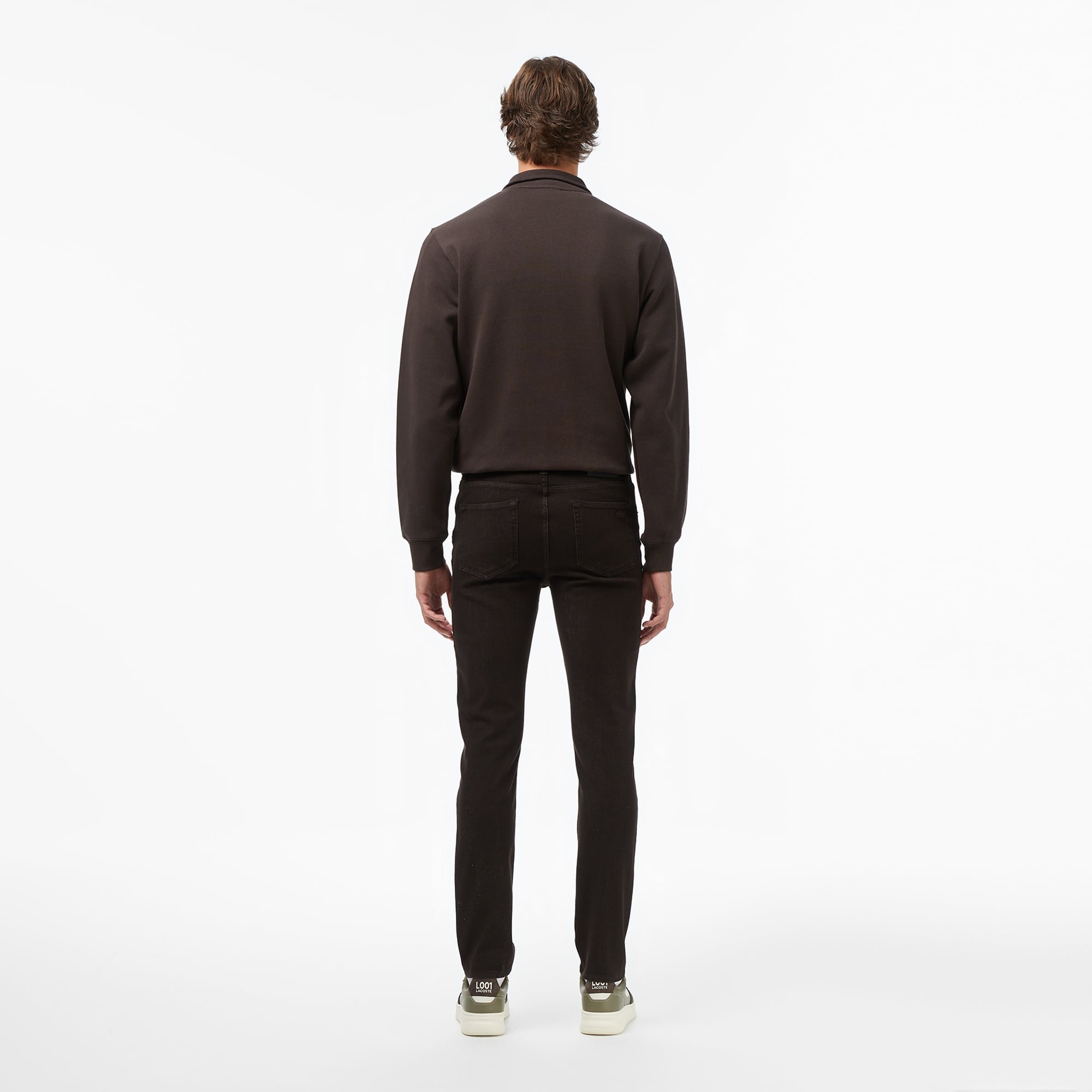 Erkek Slim Fit Kahverengi Jean Pantolon