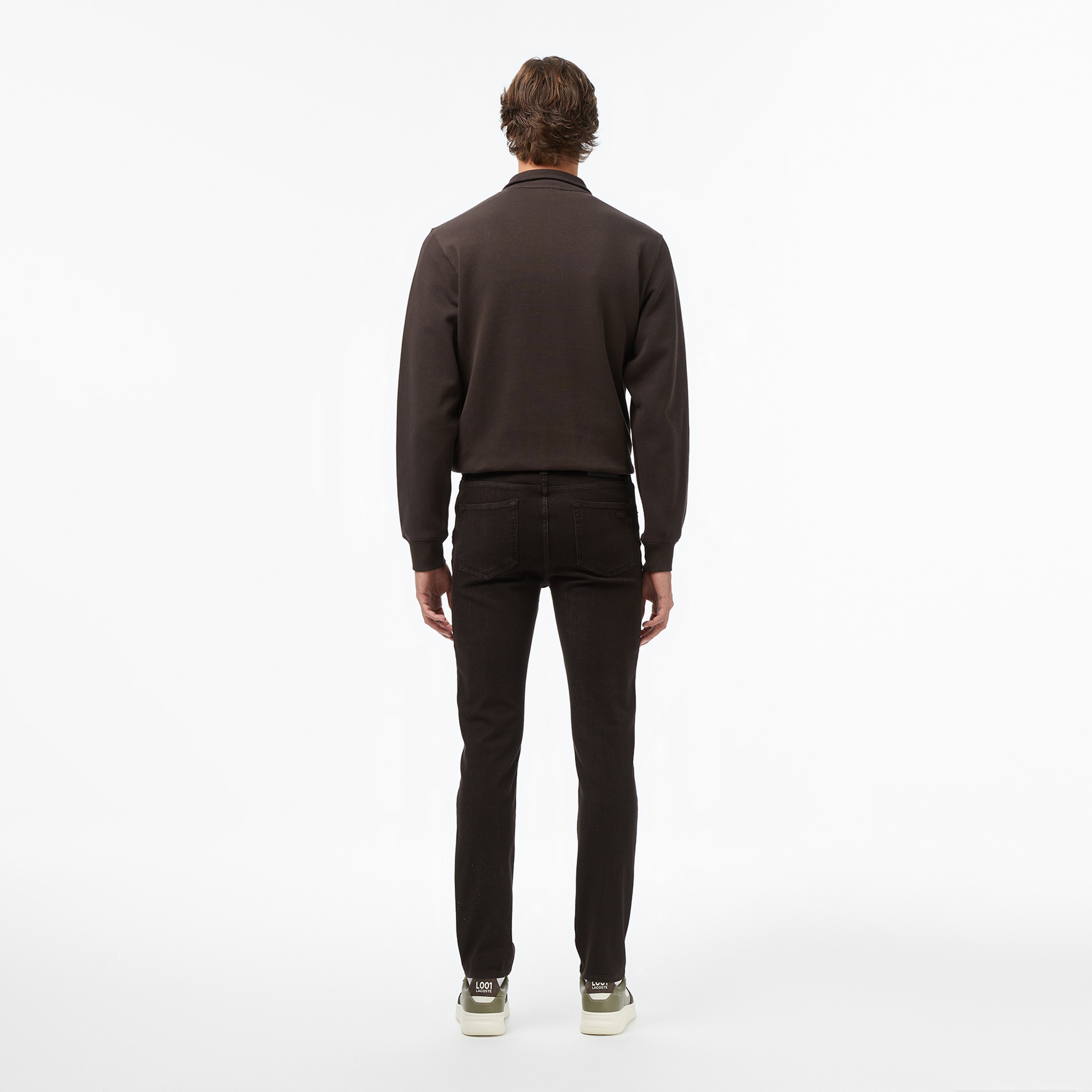 Erkek Slim Fit Kahverengi Jean Pantolon