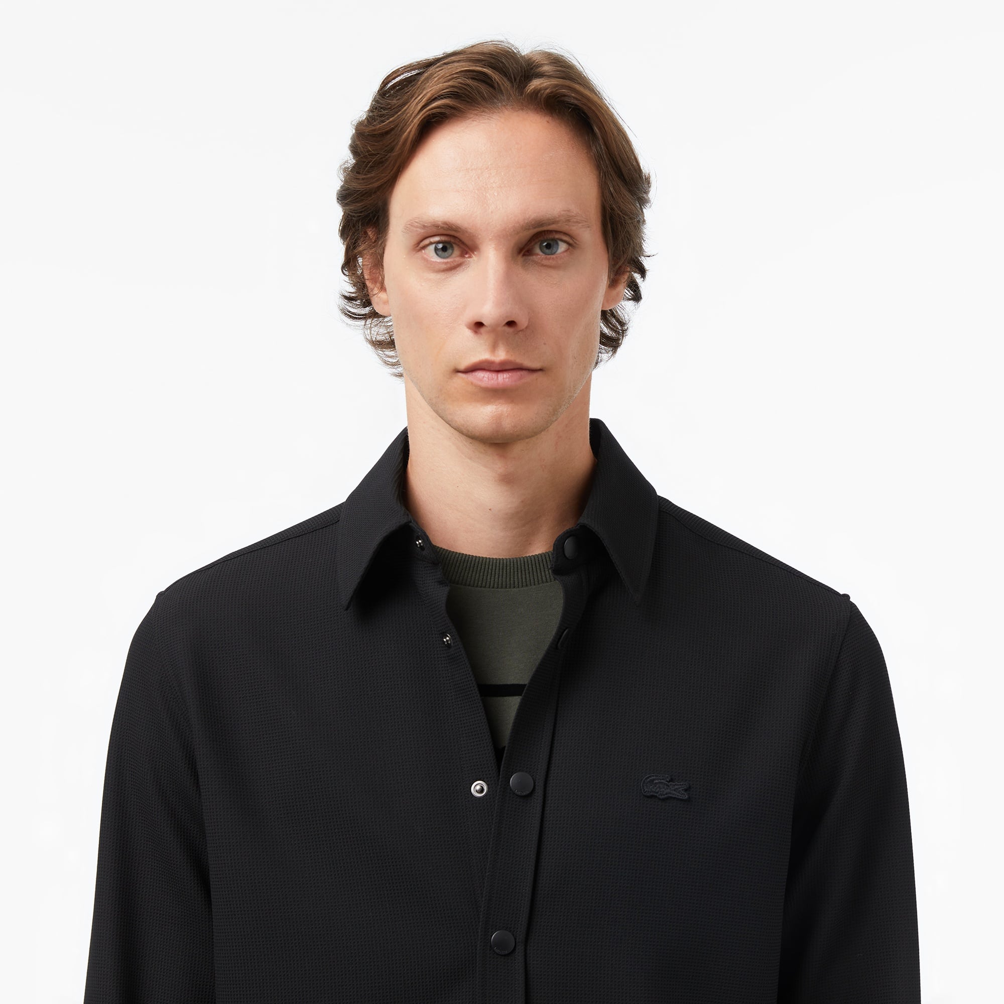 Erkek Regular Fit Siyah Gömlek