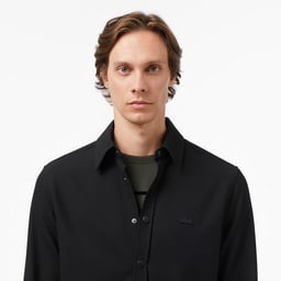 Erkek Regular Fit Siyah Gömlek Siyah