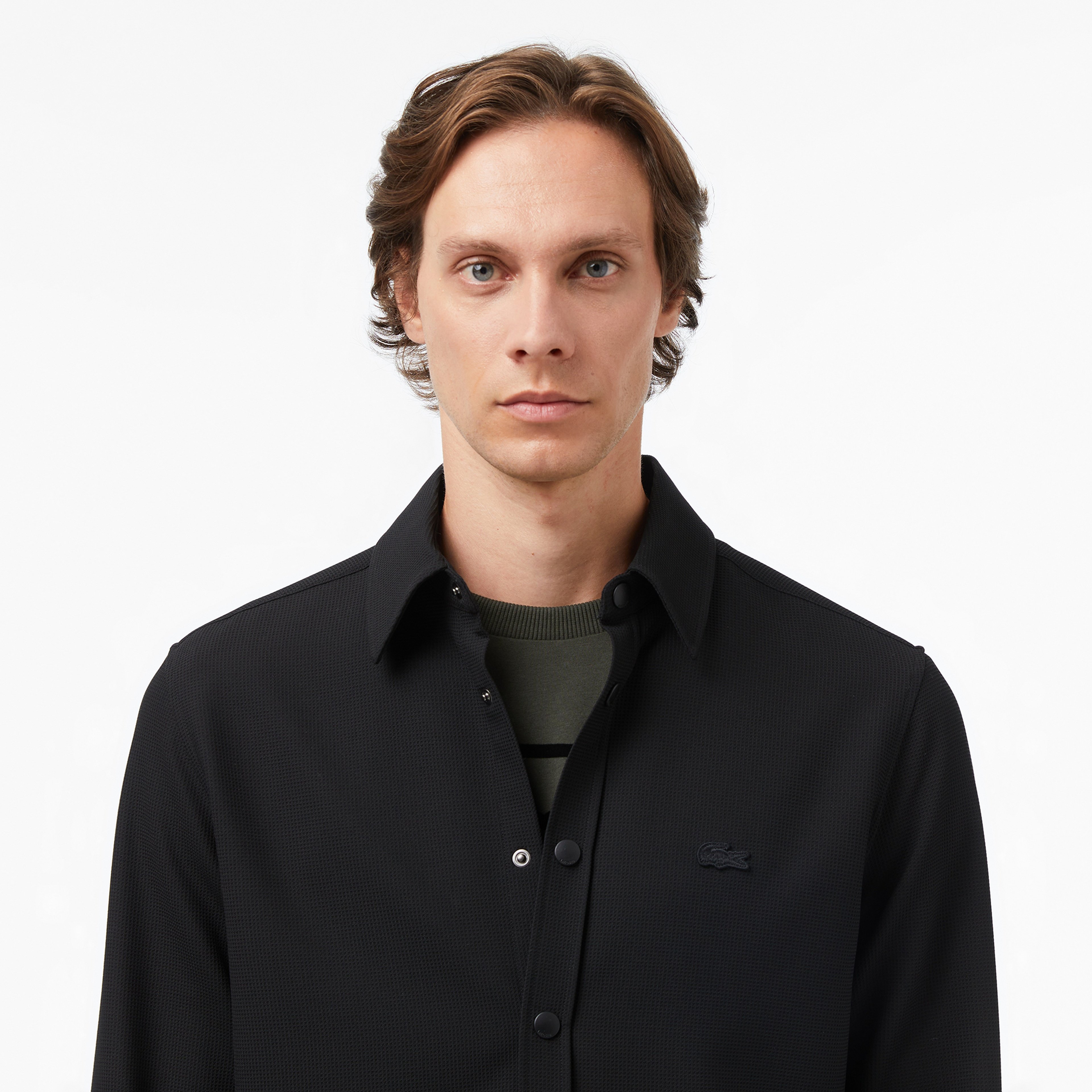 Erkek Relaxed Fit Siyah Gömlek