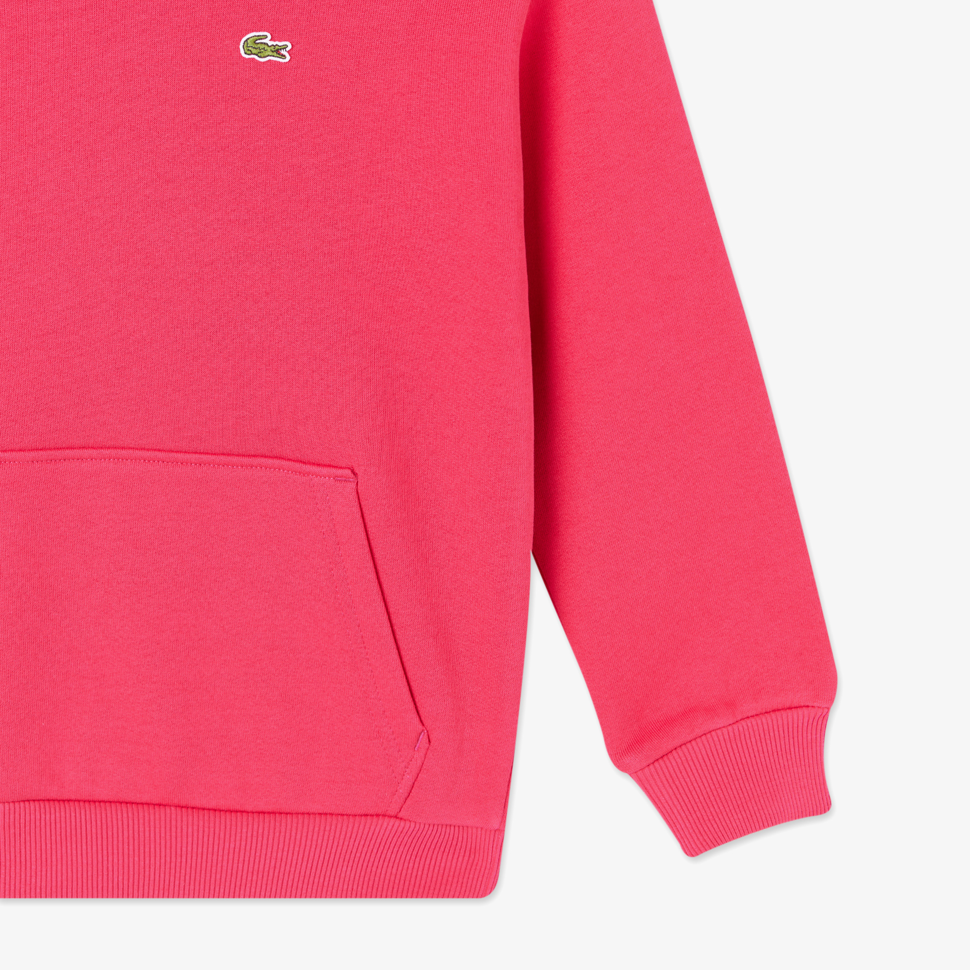 Lacoste Çocuk Kapüşonlu Pembe Sweatshirt görsel 3