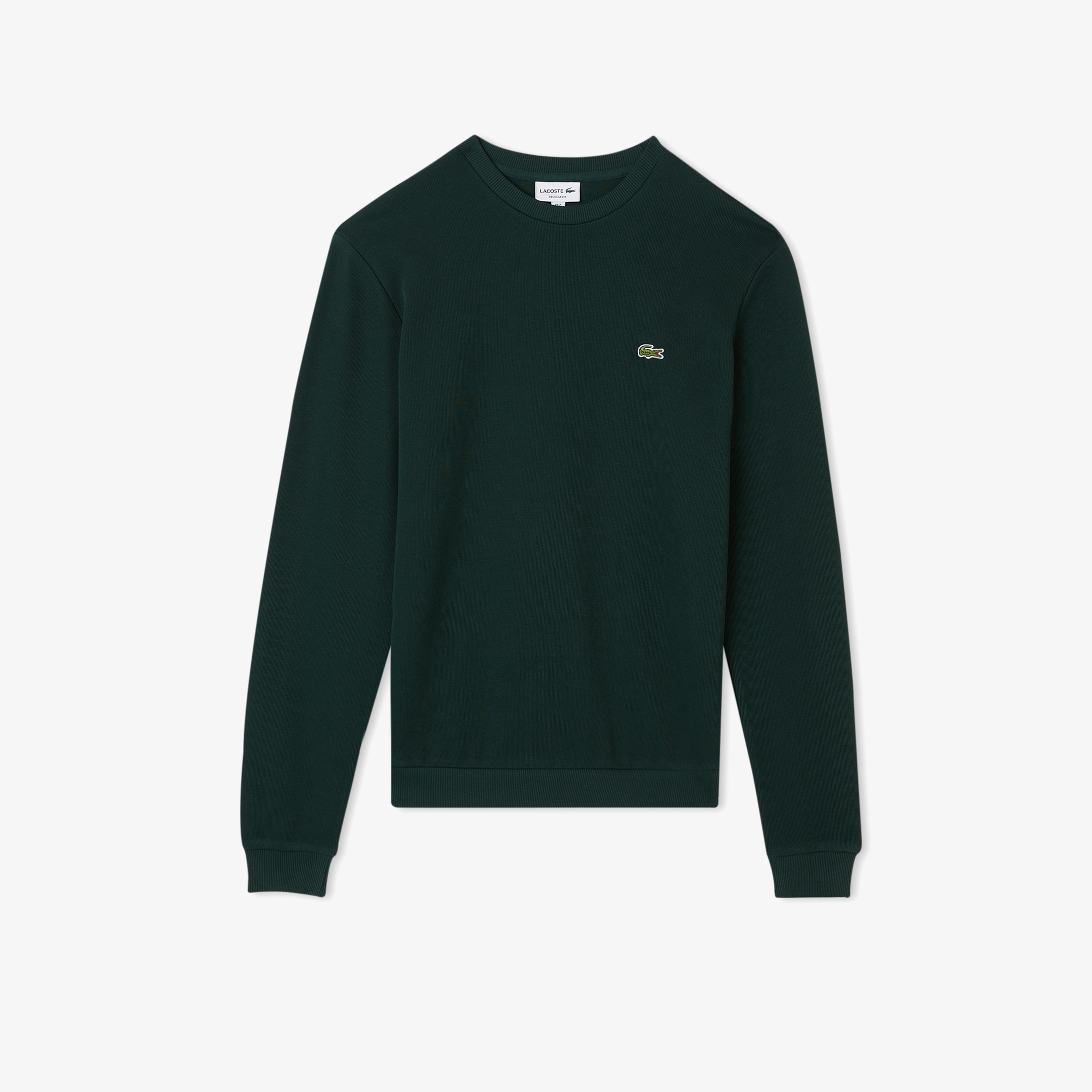 Erkek Regular Fit Uzun Kollu Bisiklet Yaka Koyu Yeşil T-Shirt Erkek Regular Fit Uzun Kollu Bisiklet Yaka Koyu Yeşil T-Shirt