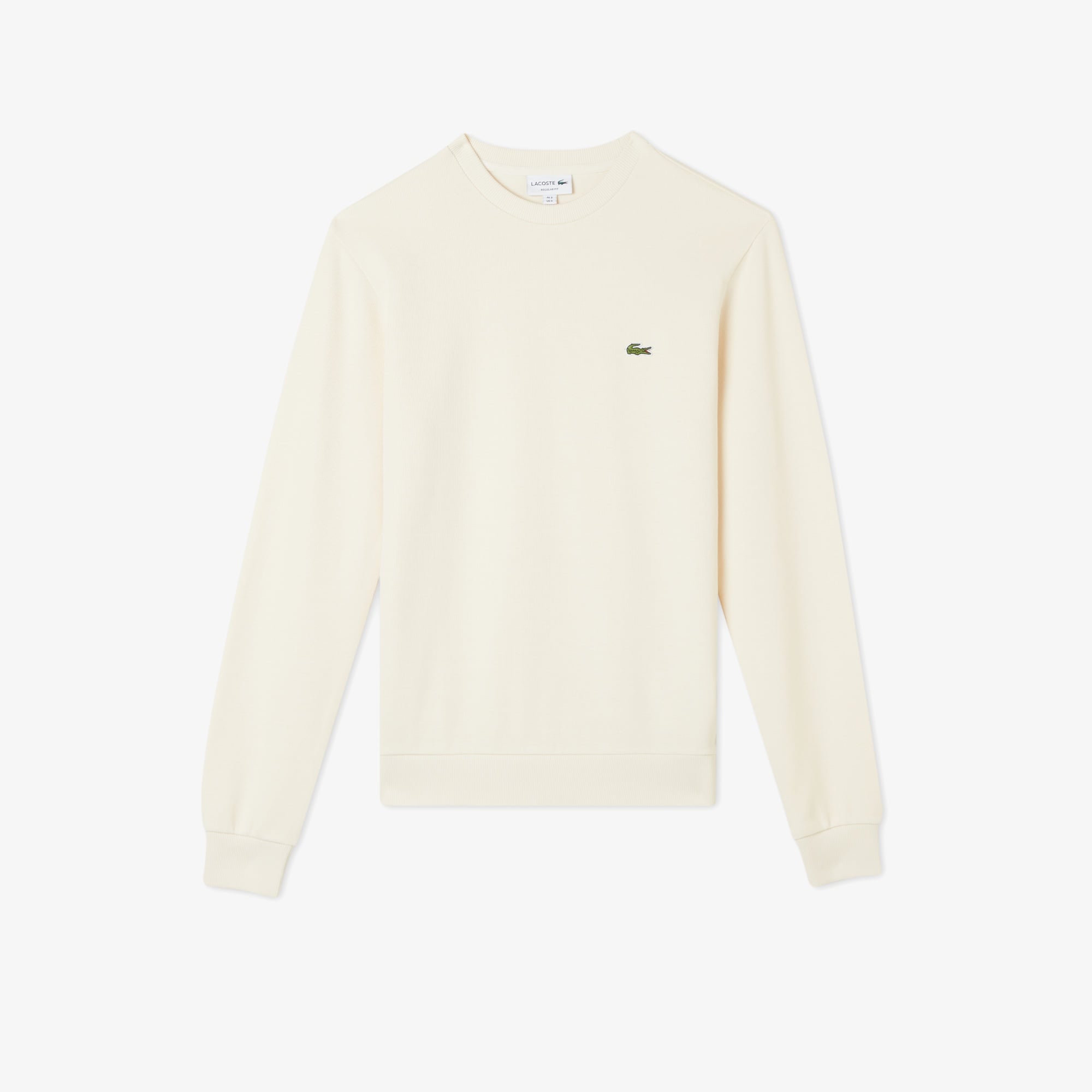 Erkek Classic Fit Uzun Kollu Bisiklet Yaka Krem T-Shirt