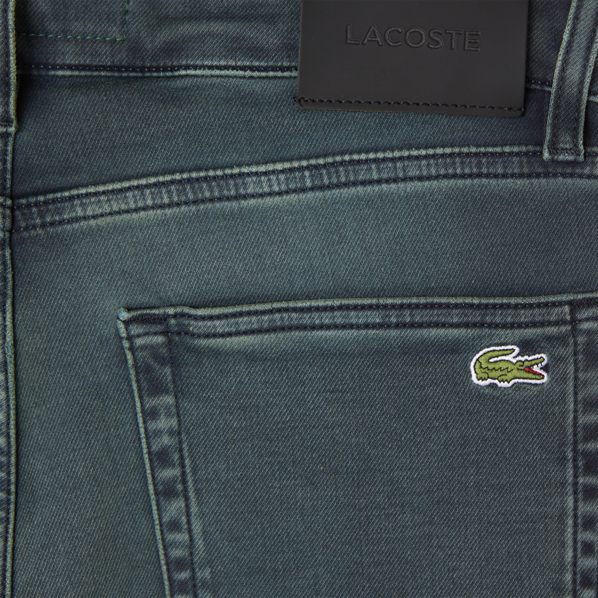 Lacoste Erkek Slim Fit Lacivert Jean Pantolon görsel 6