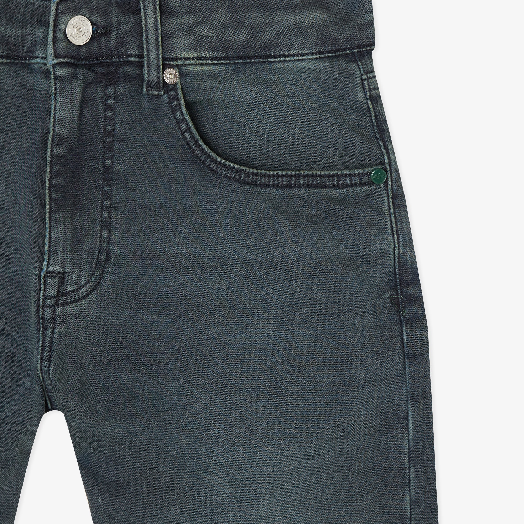Lacoste Erkek Slim Fit Lacivert Jean Pantolon görsel 4