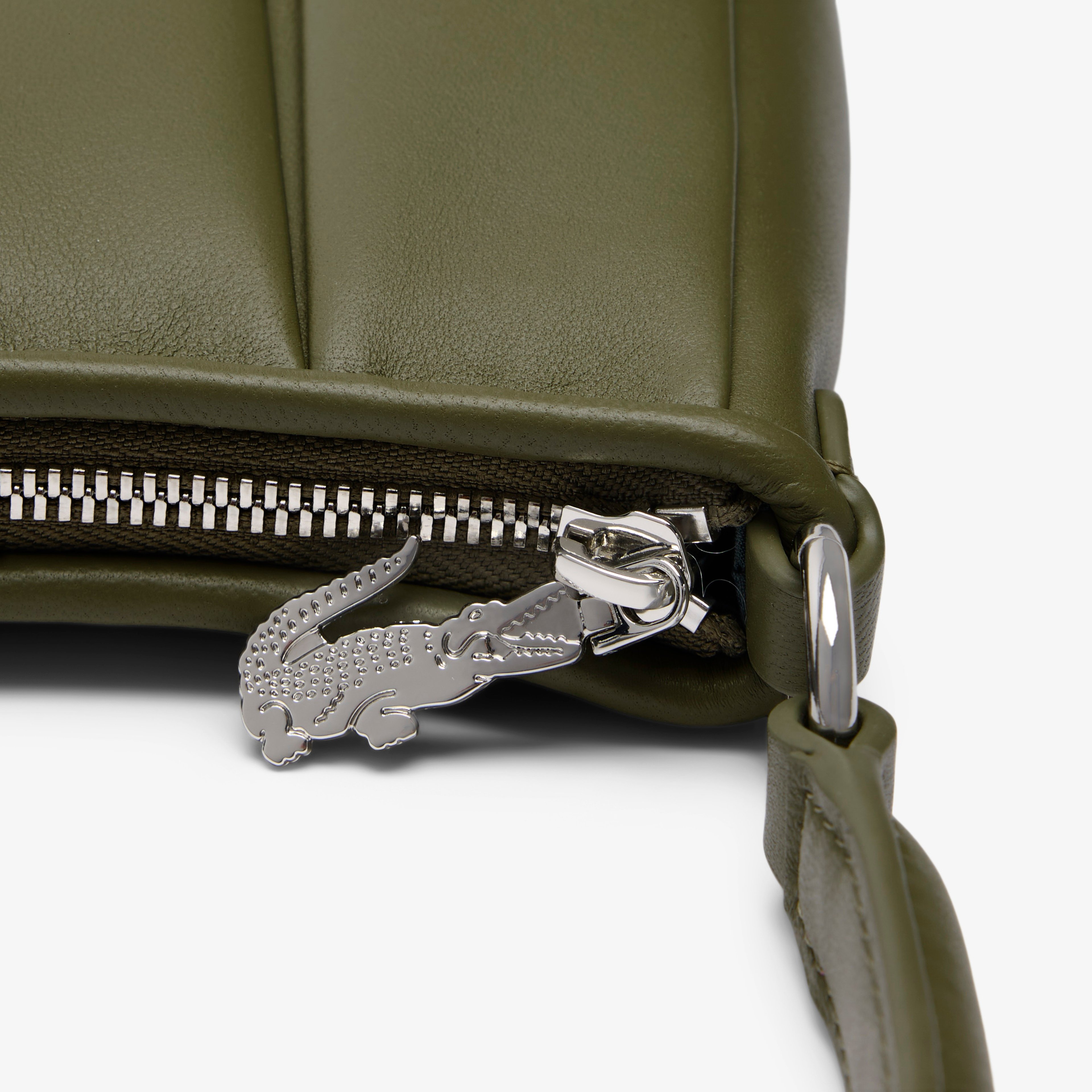 Medium Lenglen Kadın Deri Haki Omuz Çantası