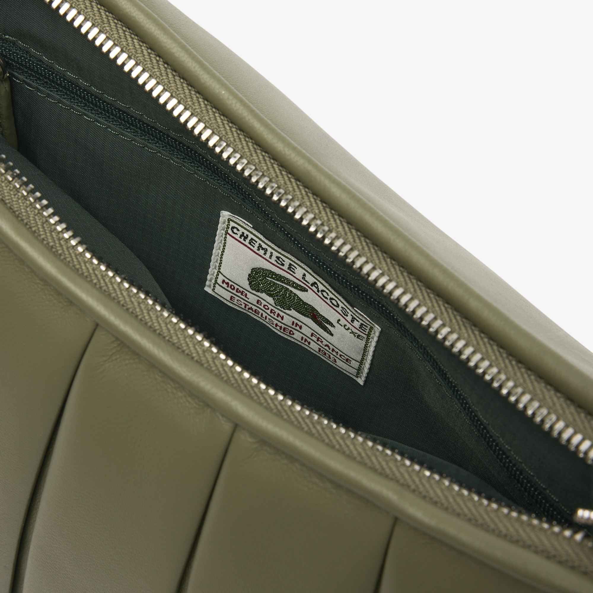 Medium Lenglen Kadın Deri Haki Omuz Çantası