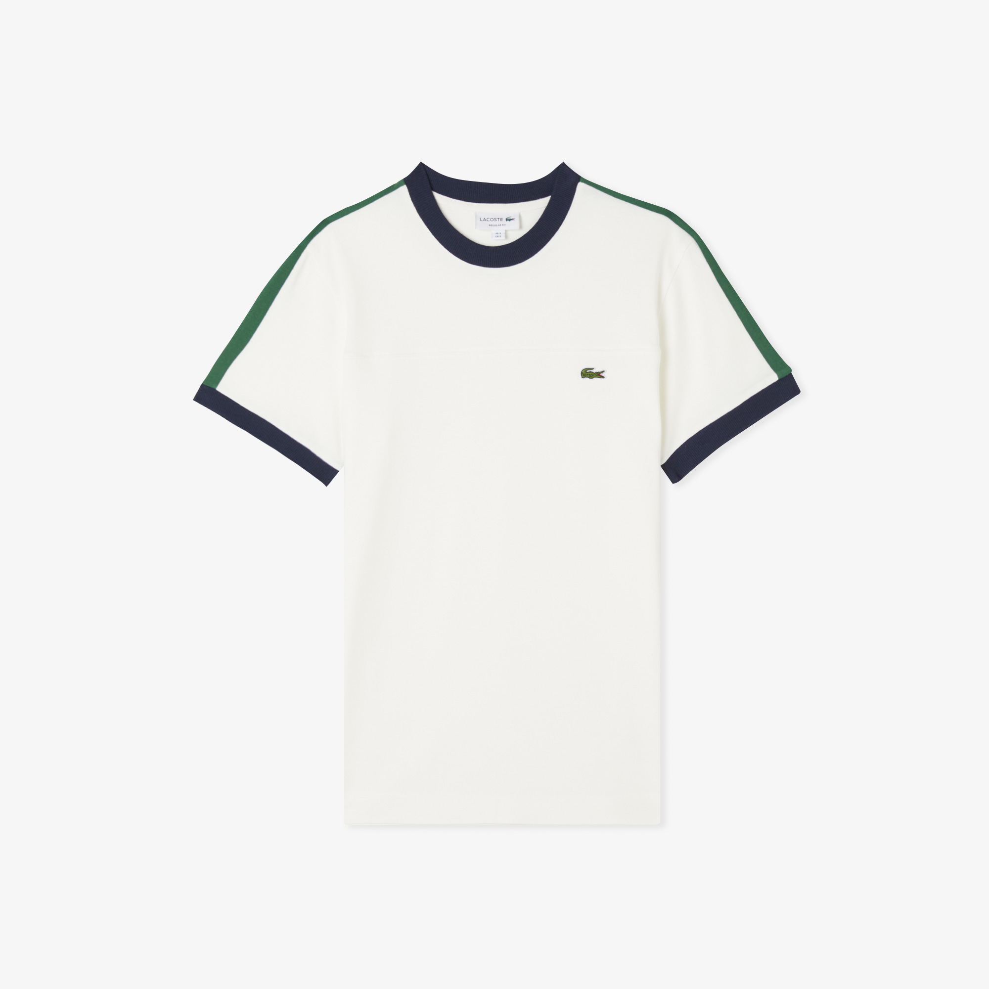 Lacoste Erkek Regular Fit Bisiklet Yaka Beyaz T-Shirt görsel 3