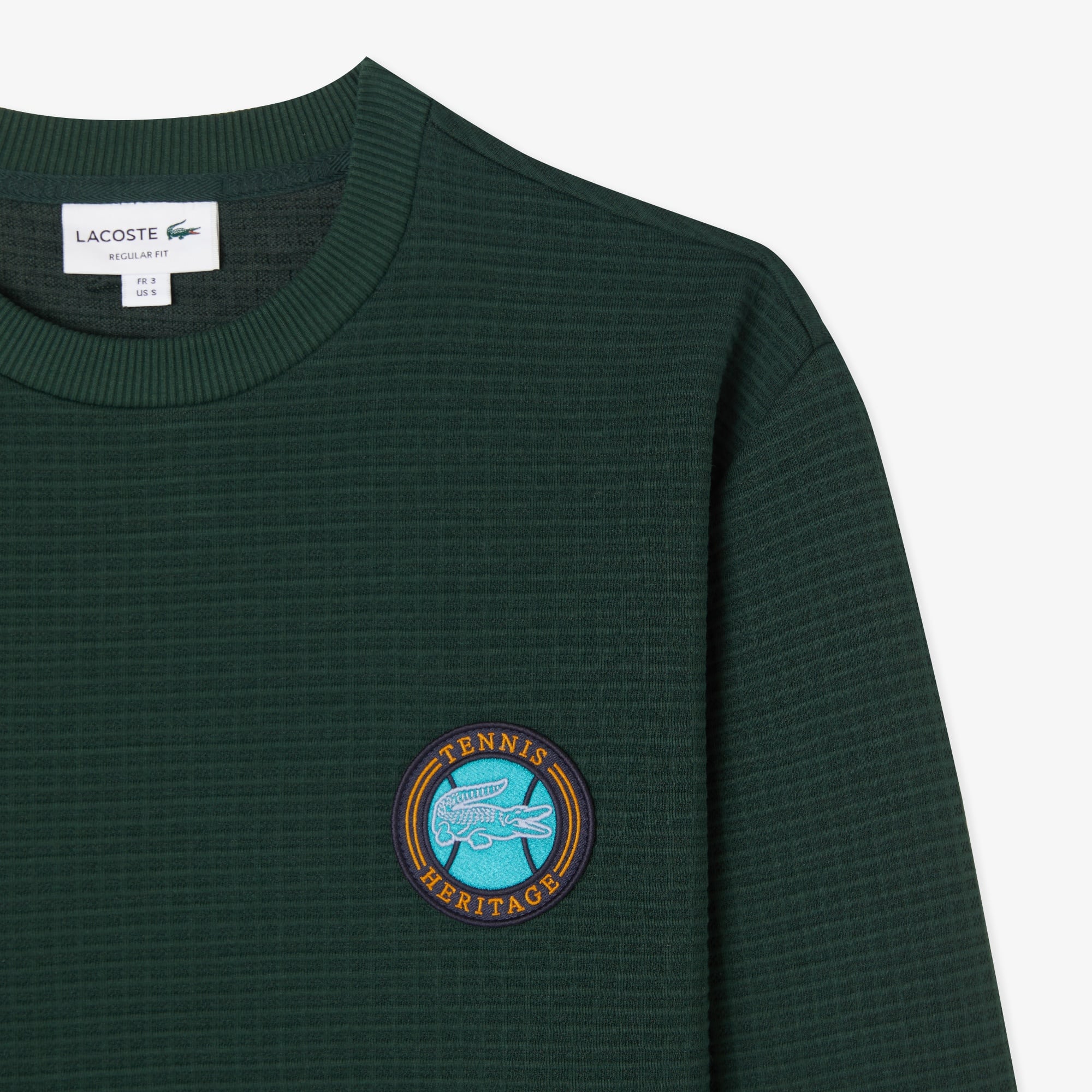 Erkek Uzun Kollu Bisiklet Yaka Yeşil T-Shirt