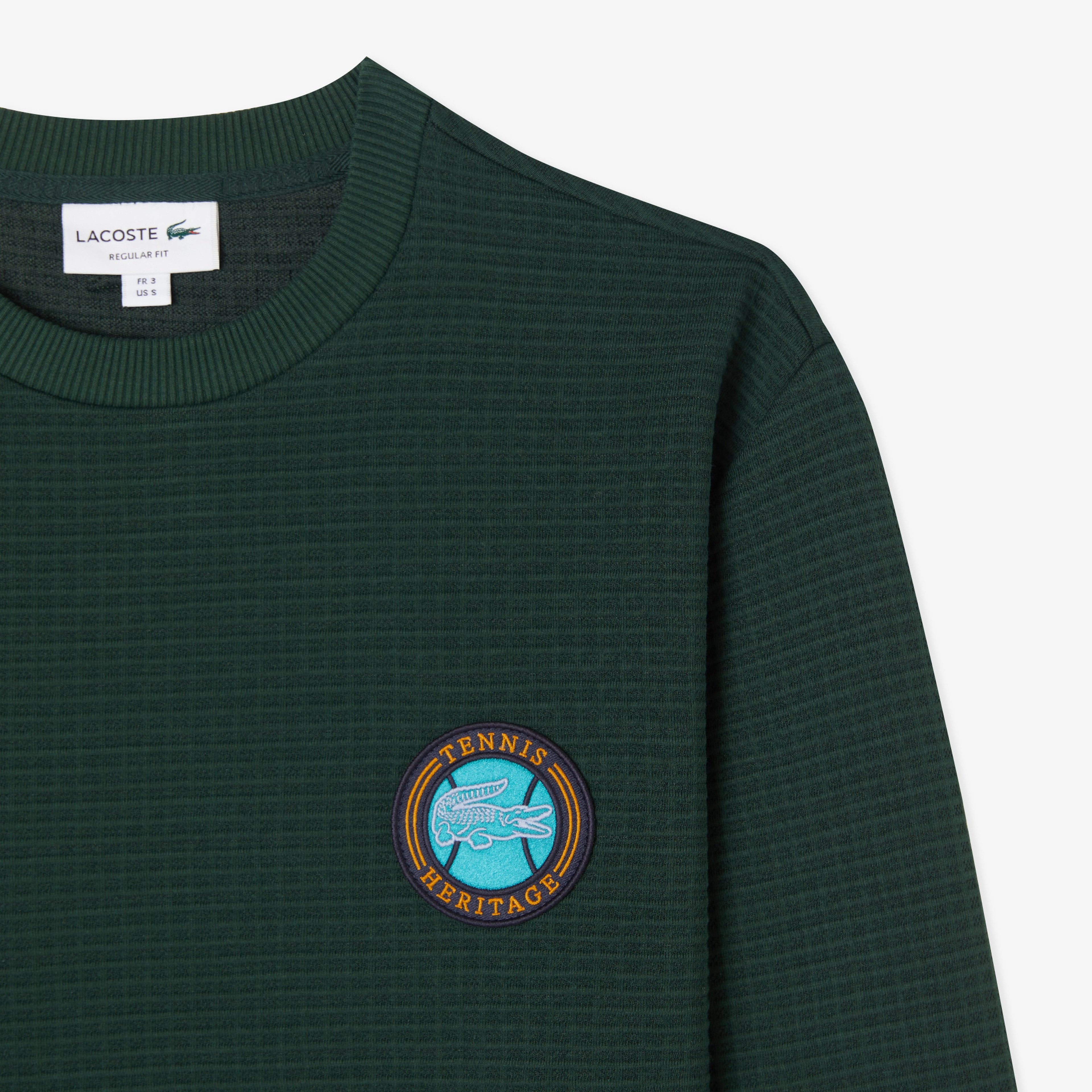 Erkek Uzun Kollu Bisiklet Yaka Yeşil T-Shirt Erkek Uzun Kollu Bisiklet Yaka Yeşil T-Shirt