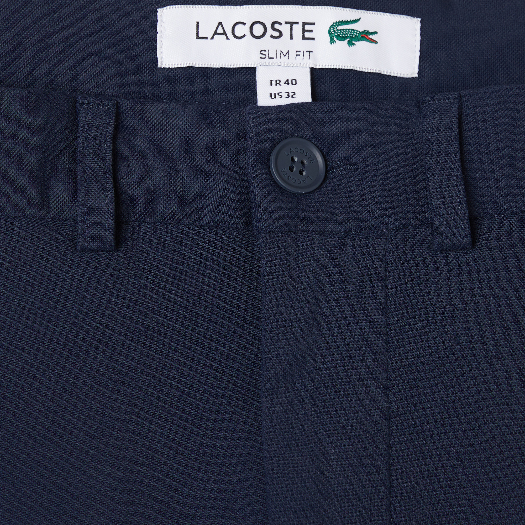 Lacoste Erkek Slim Fit Lacivert Chino Pantolon görsel 5