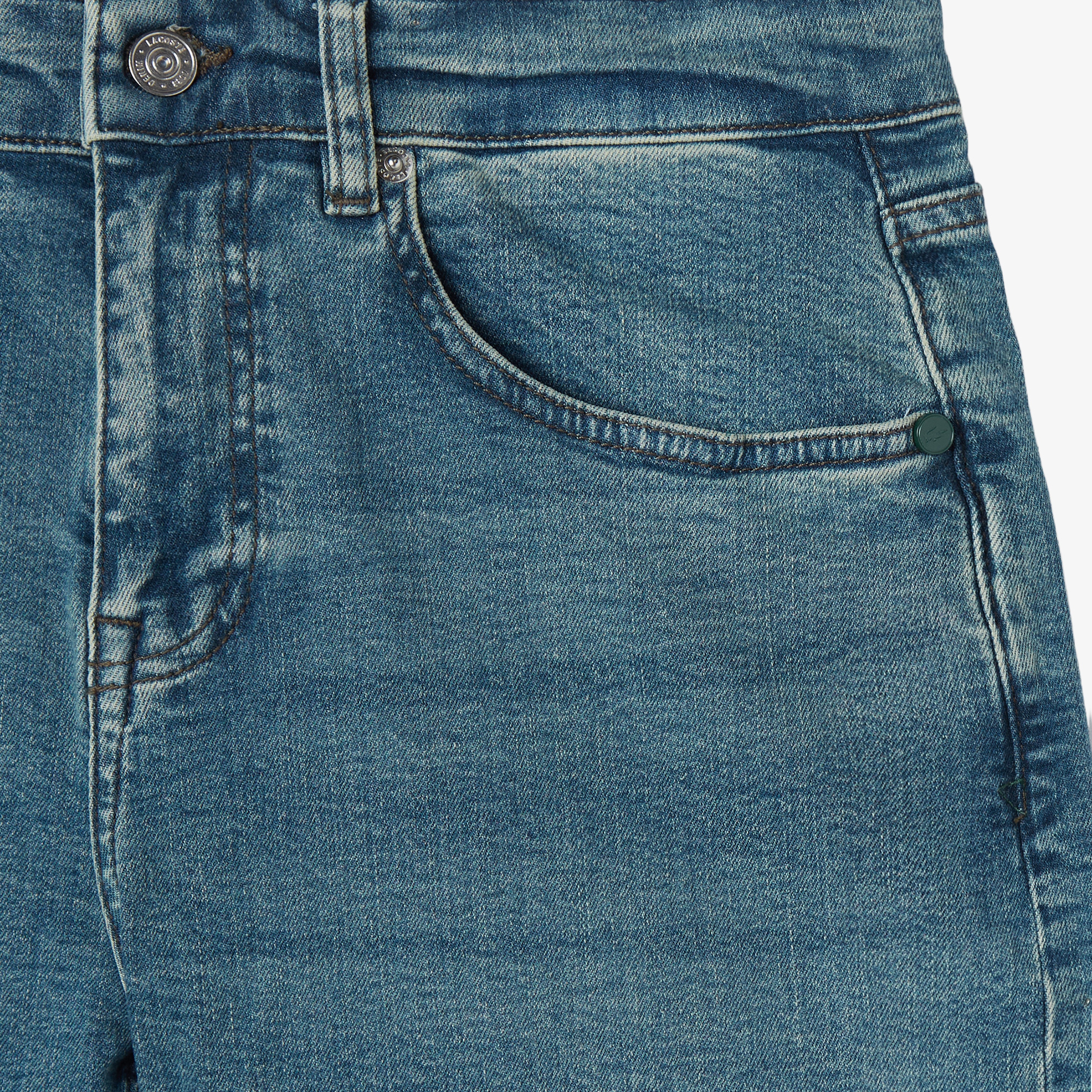 Erkek Slim Fit Mavi Jean Pantolon