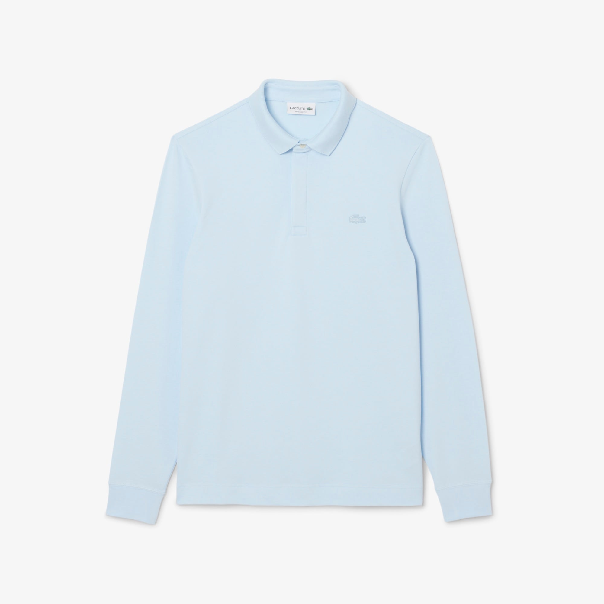 Erkek Regular Fit Uzun Kollu Mavi Paris Polo