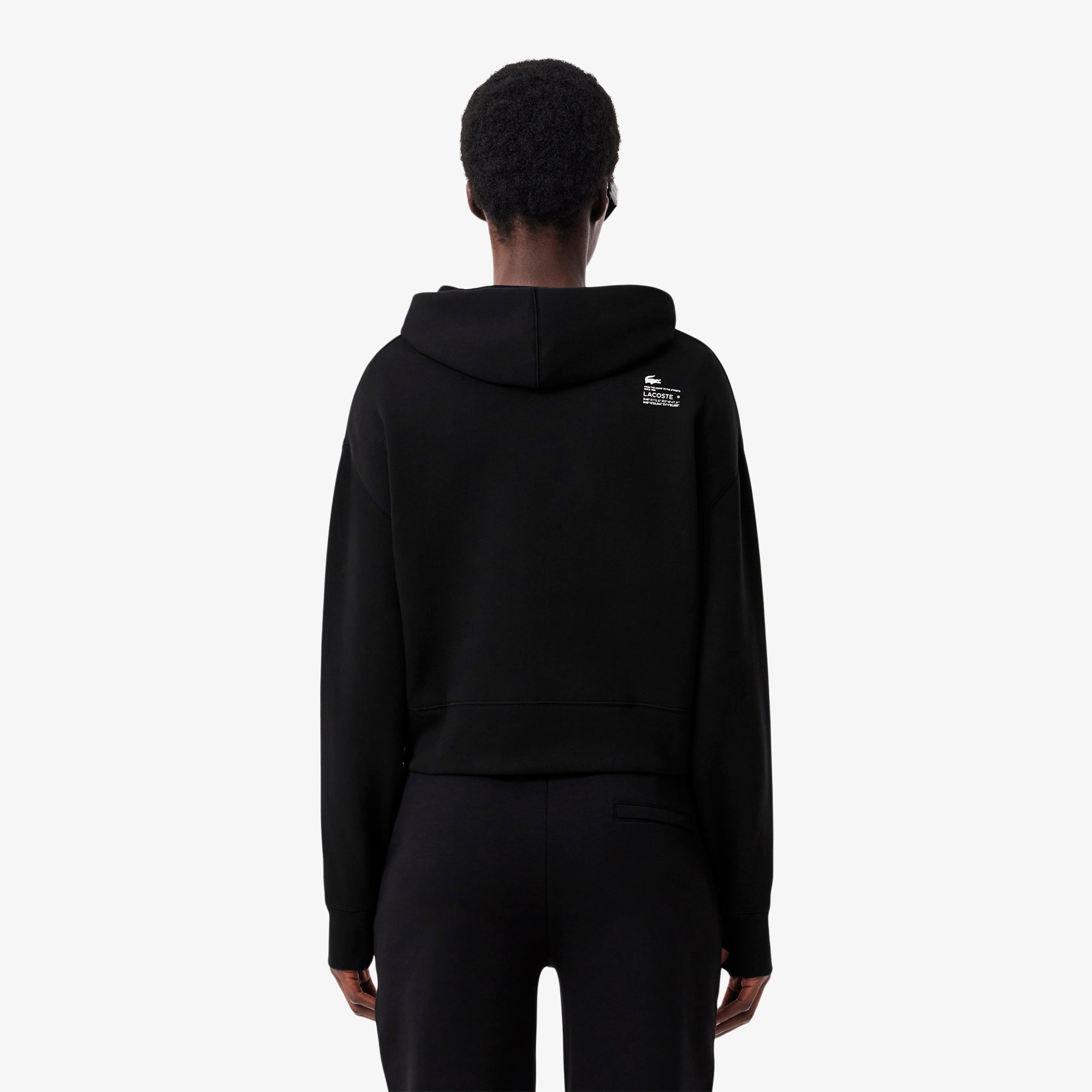 Kadın Relaxed Fit Kapüşonlu Siyah Sweatshirt