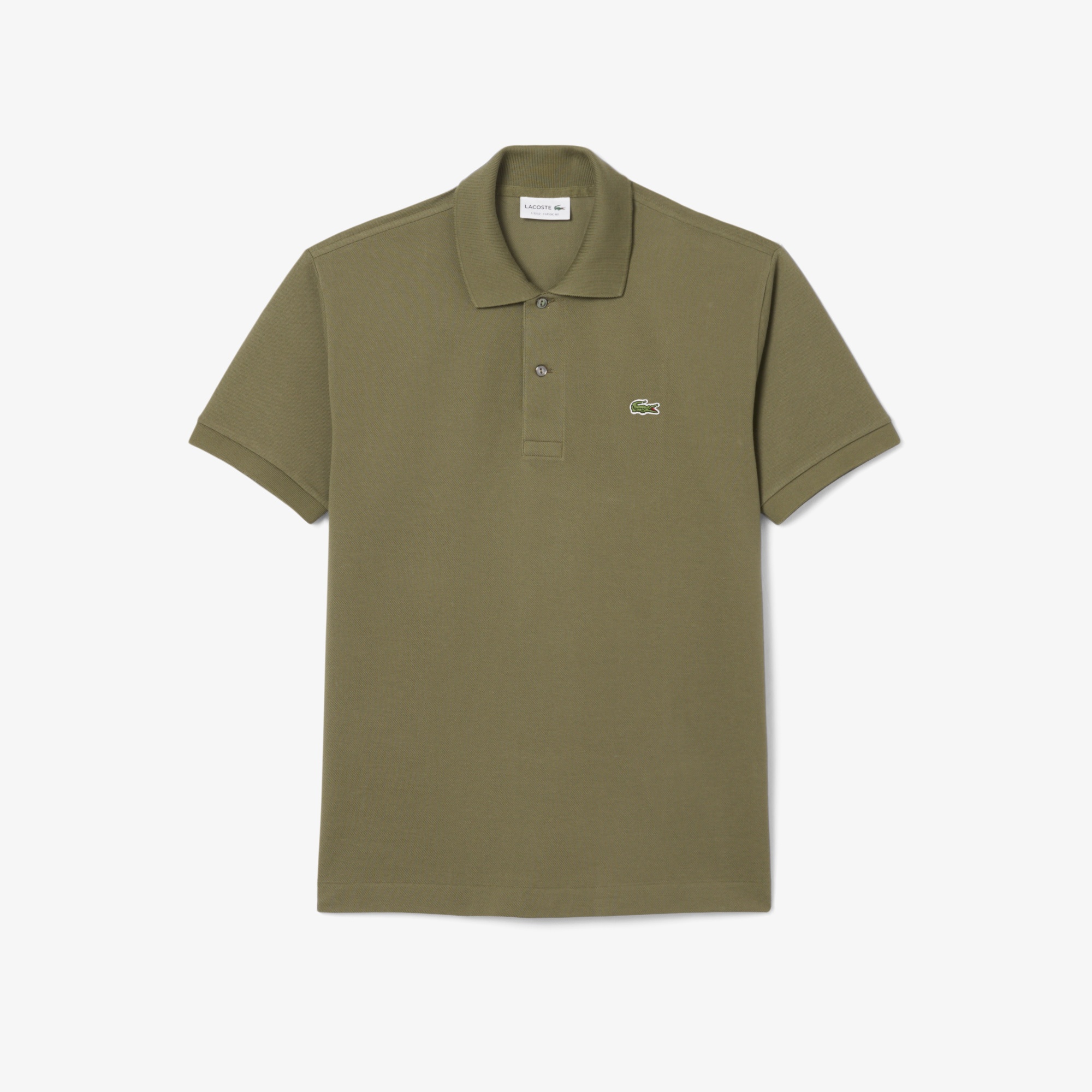 L.12.12 Erkek Classic Fit Haki Polo