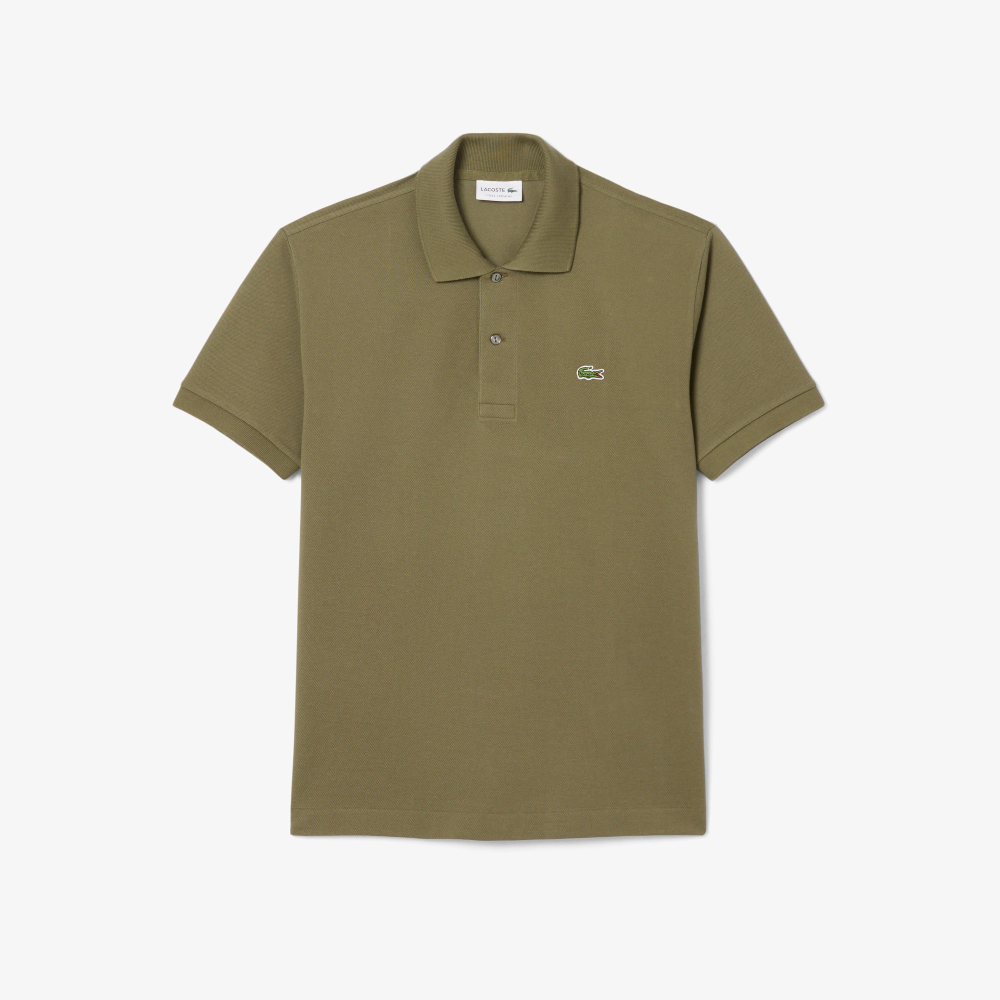L.12.12 Erkek Classic Fit Haki Polo