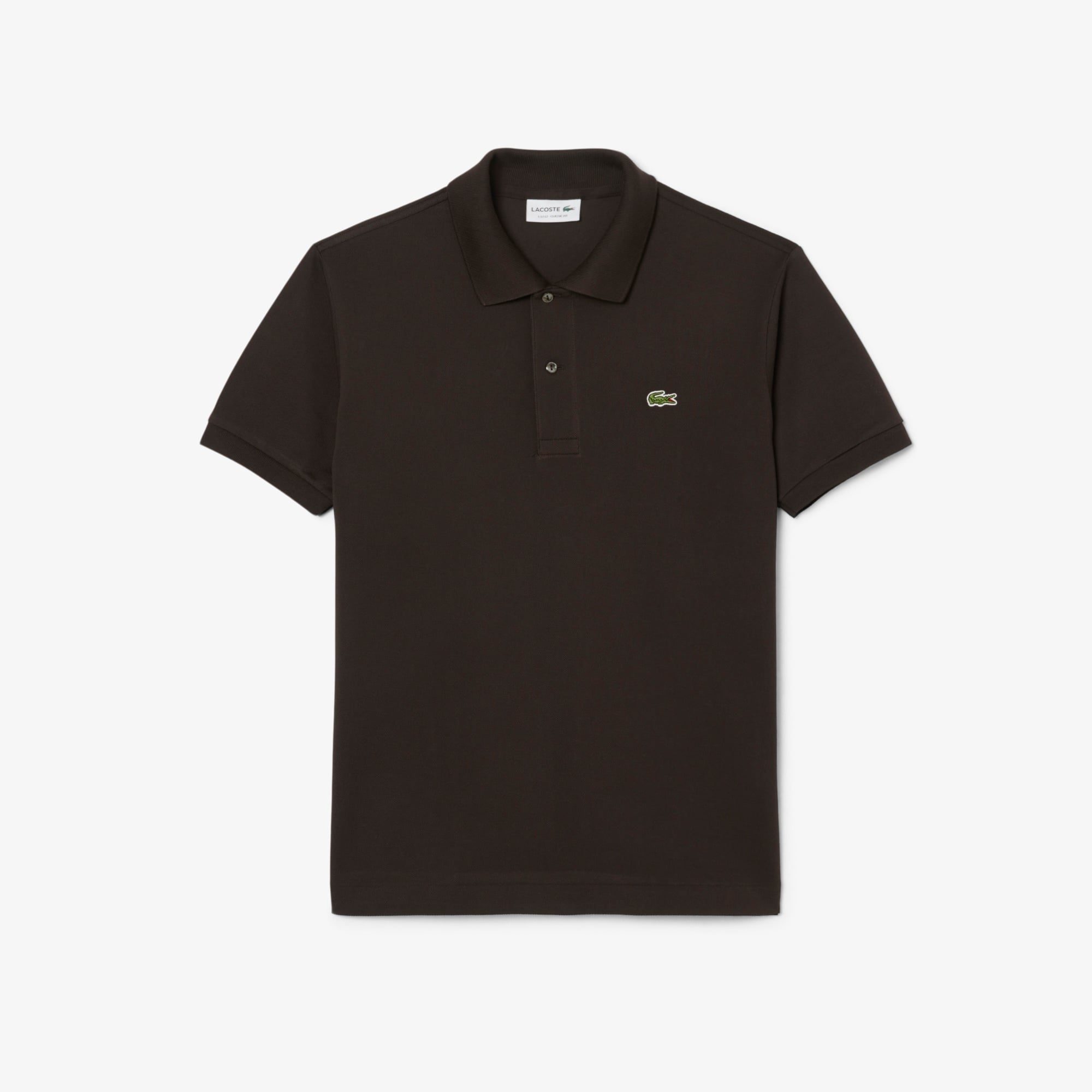 L.12.12 Erkek Classic Fit Koyu Kahverengi Polo