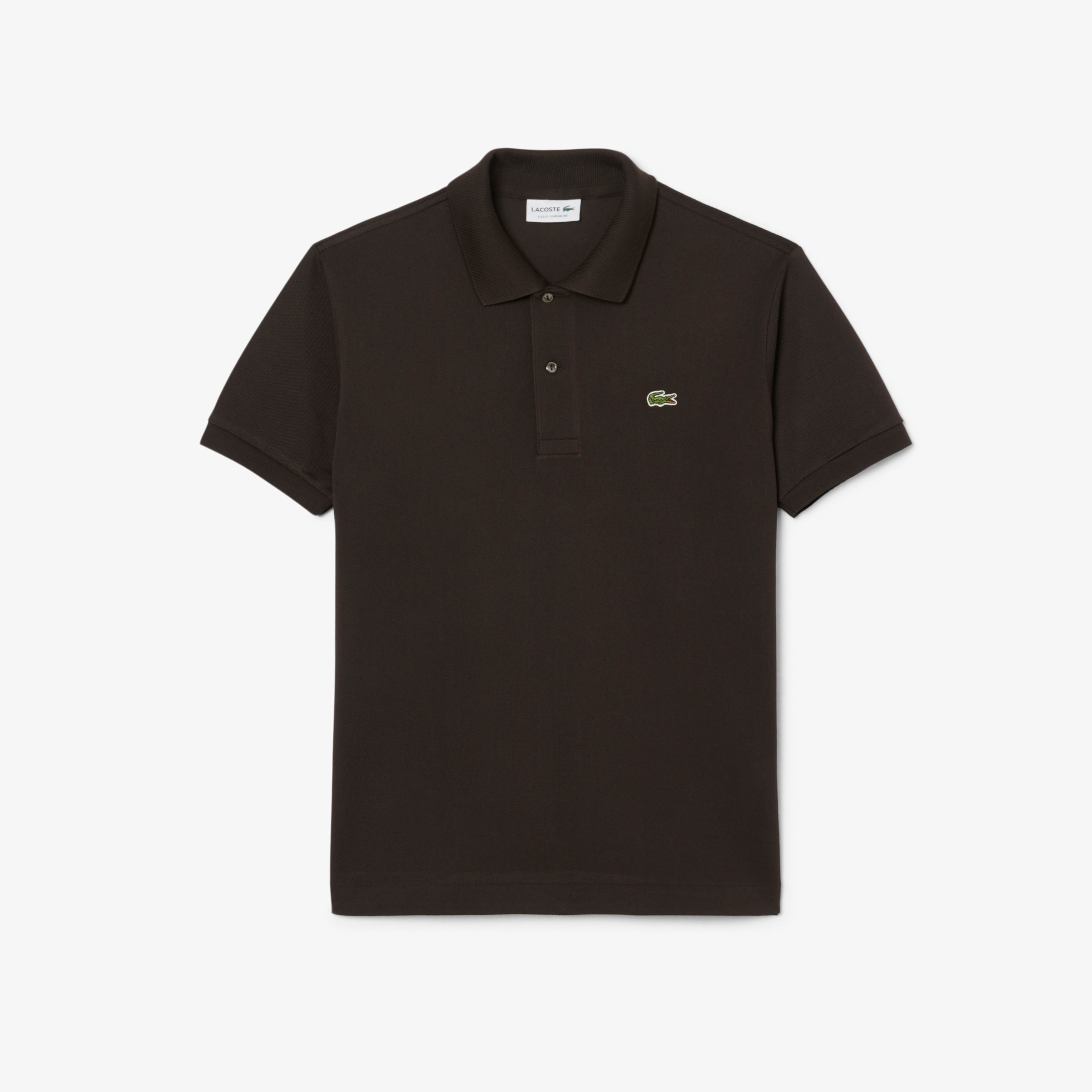 L.12.12 Erkek Classic Fit Koyu Kahverengi Polo