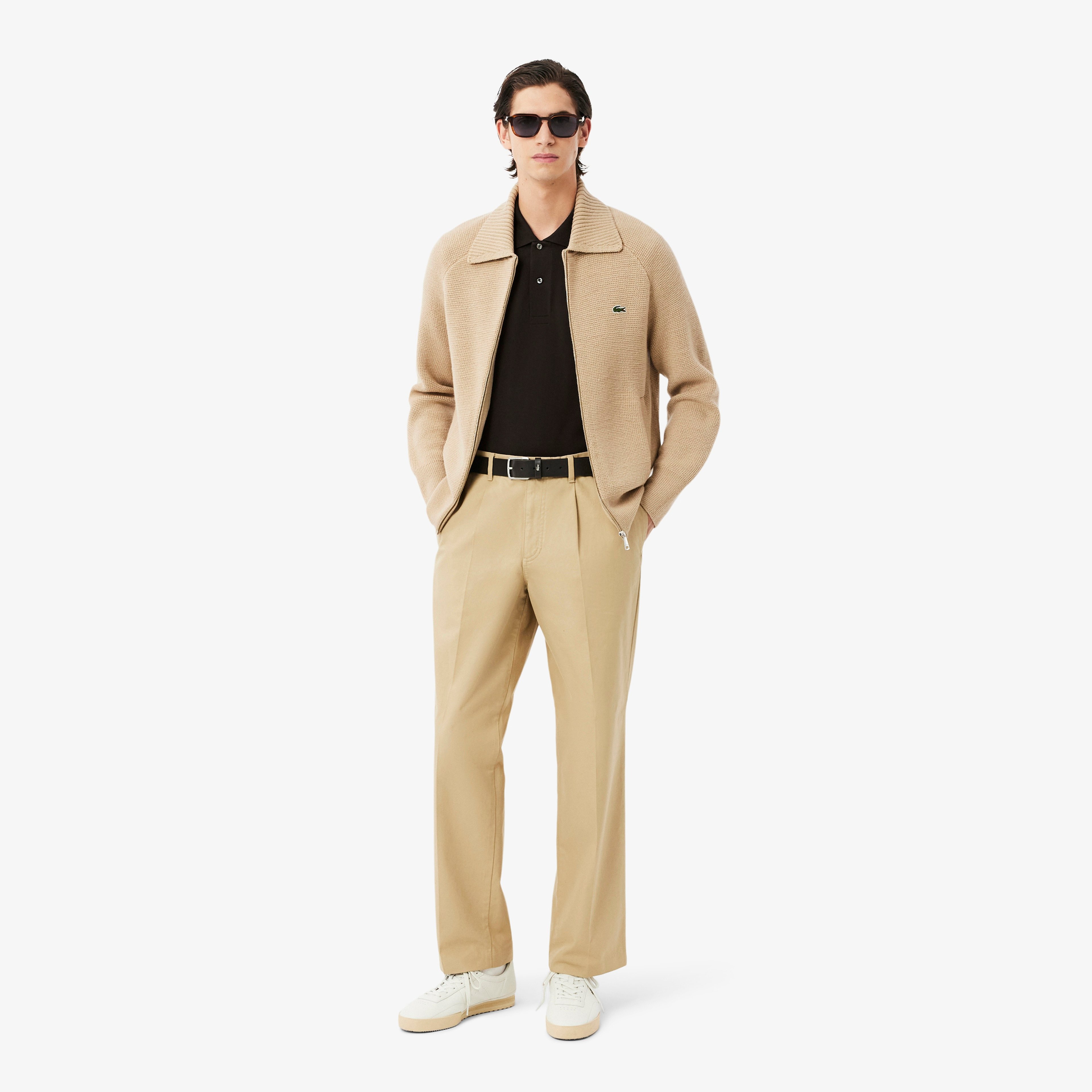 L.12.12 Erkek Classic Fit Koyu Kahverengi Polo