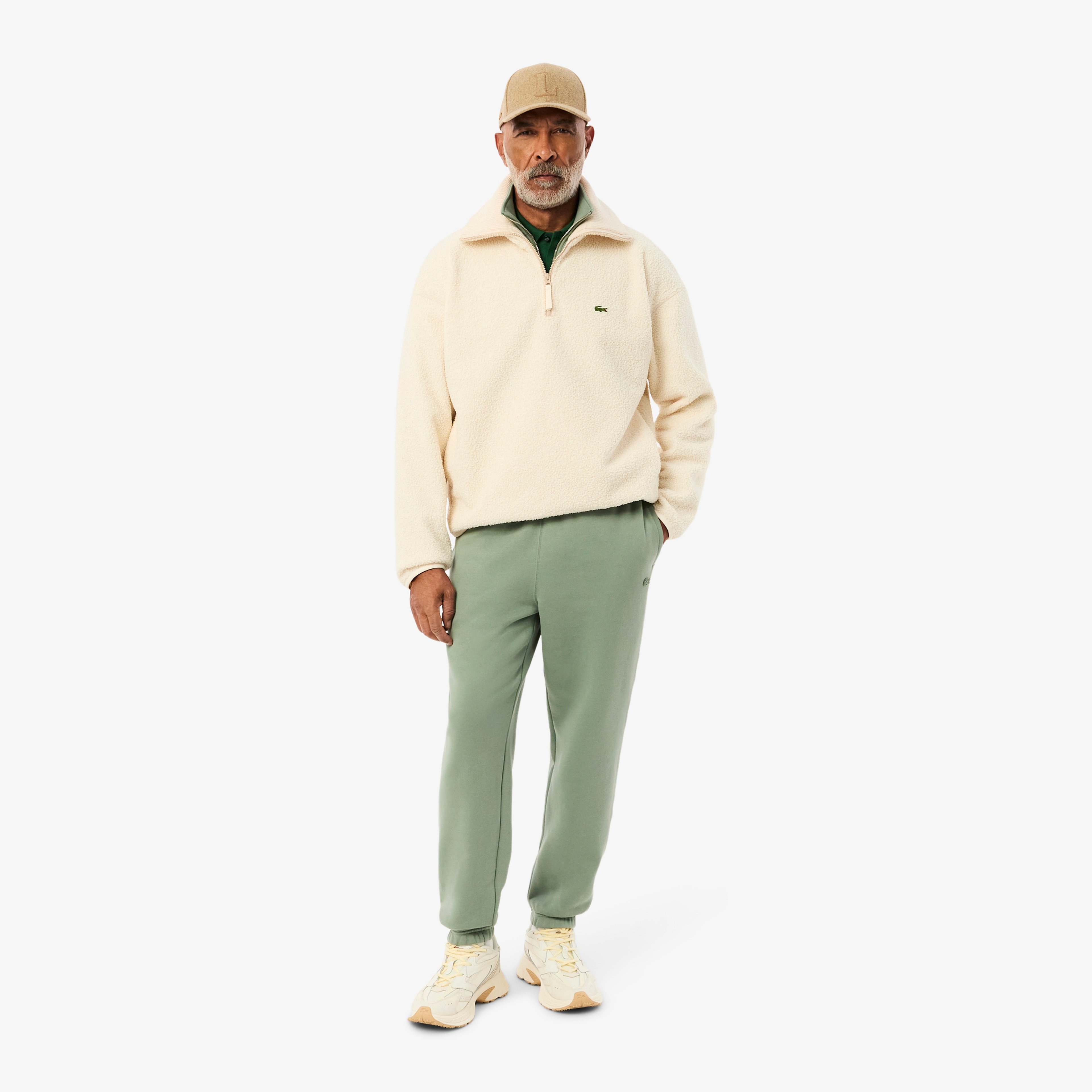 L.12.12 Erkek Slim Fit Yeşil Polo