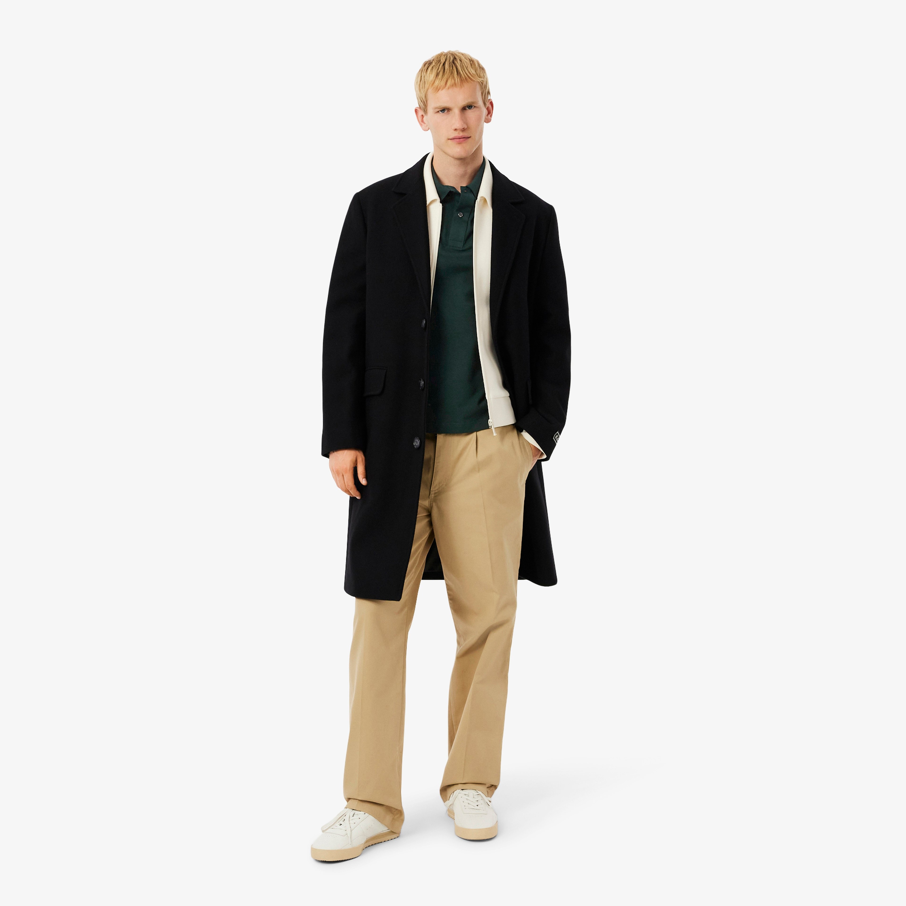 L.12.12 Erkek Slim Fit Koyu Yeşil Polo