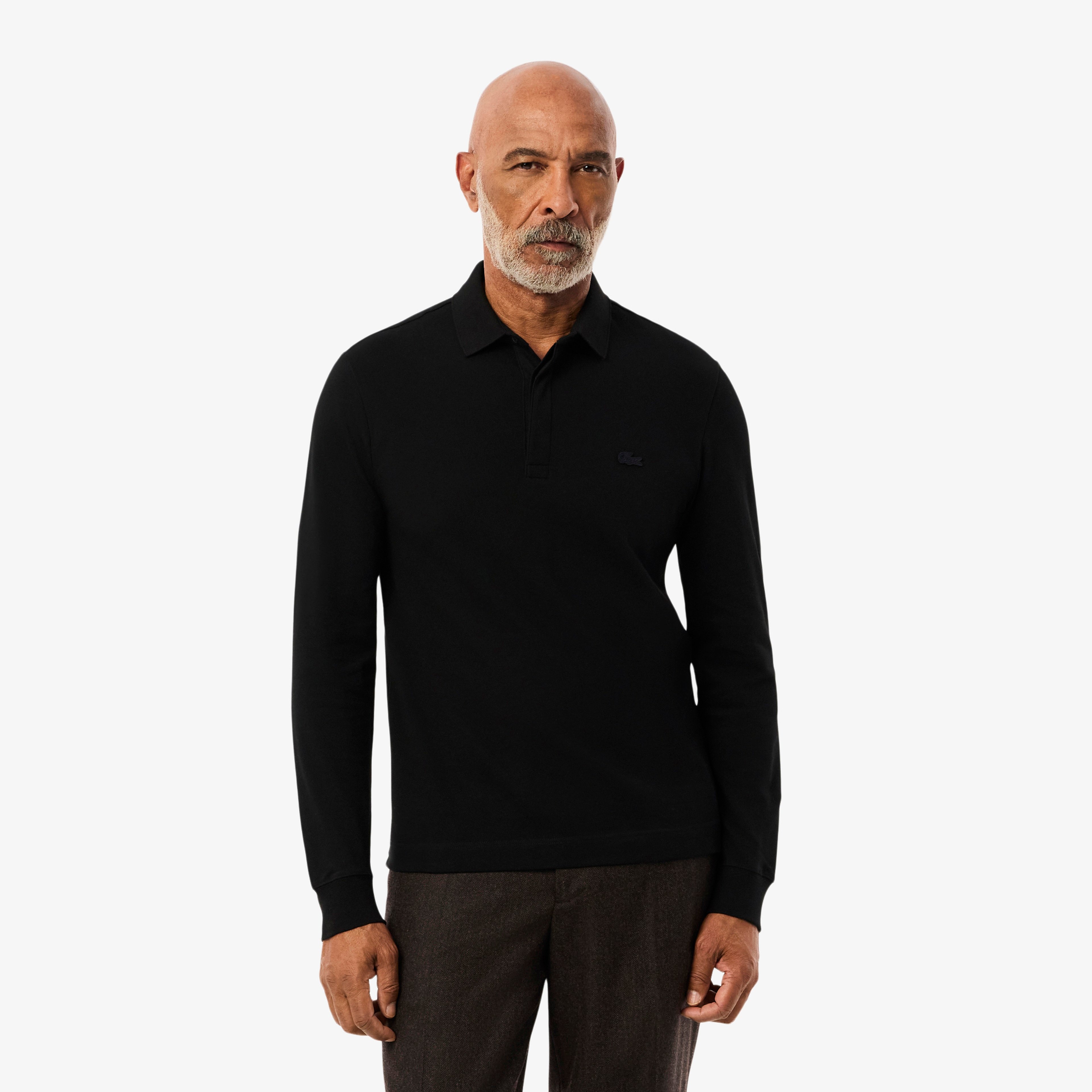 Erkek Regular Fit Uzun Kollu Siyah Paris Polo Erkek Regular Fit Uzun Kollu Siyah Paris Polo