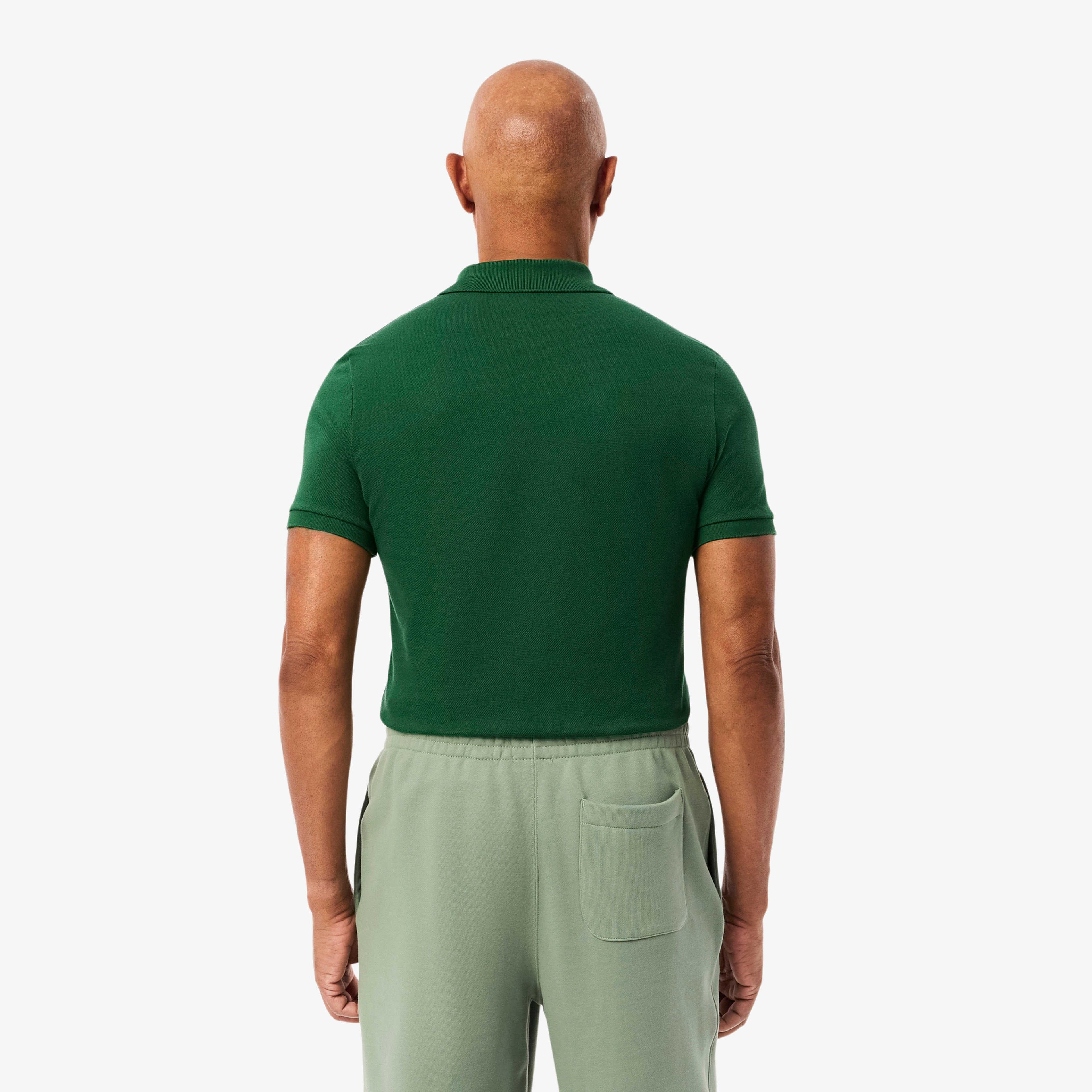 L.12.12 Erkek Slim Fit Yeşil Polo