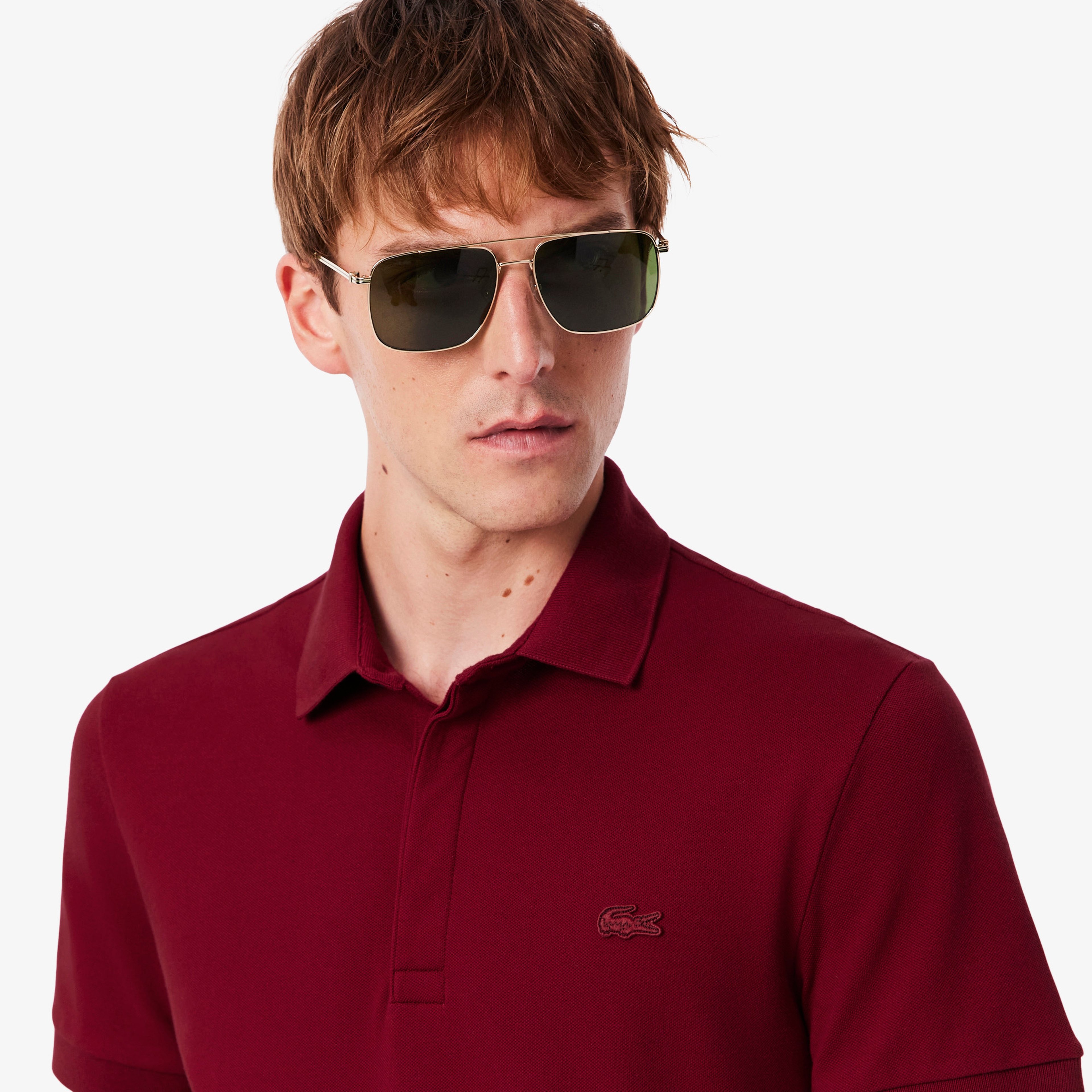 Erkek Regular Fit Bordo Paris Polo