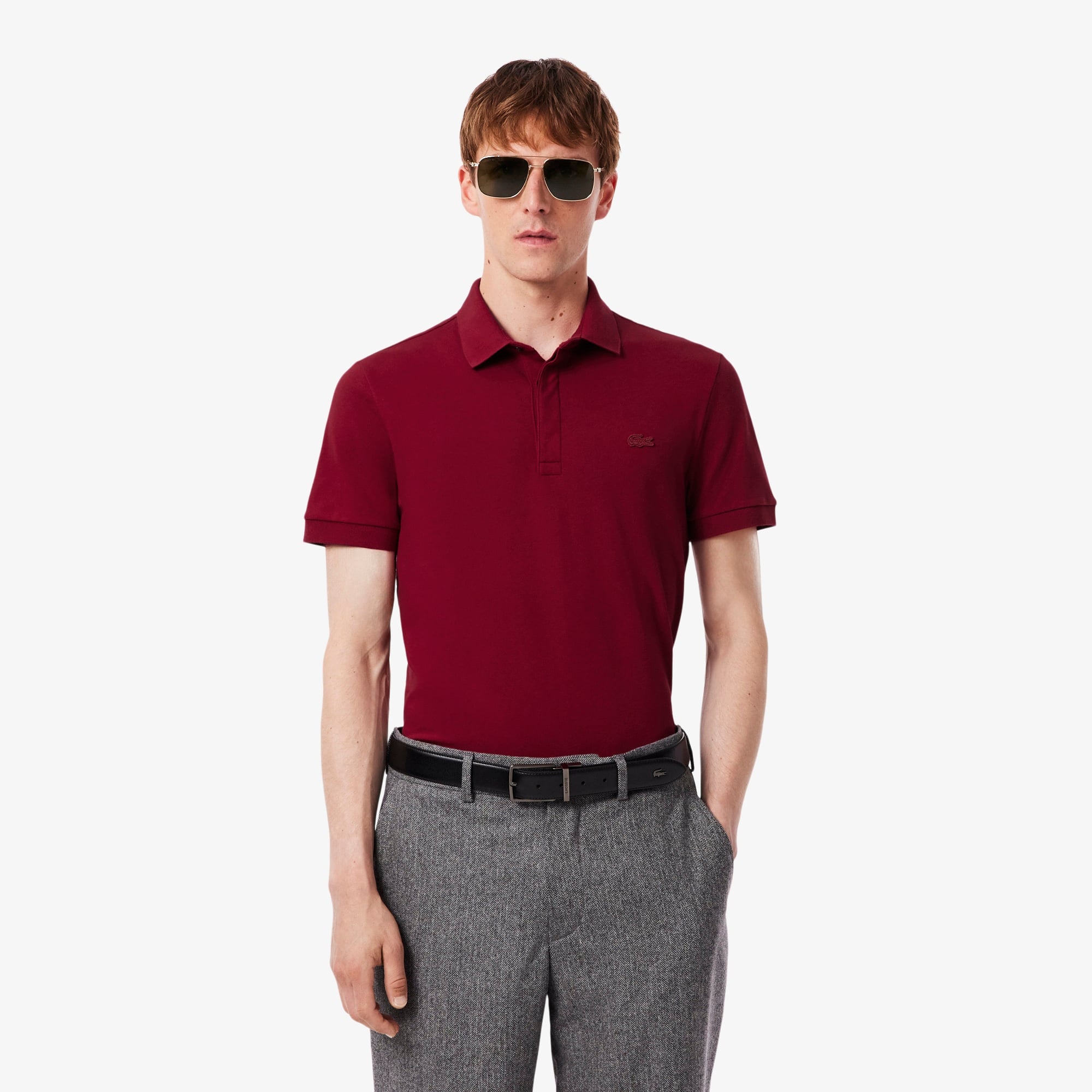Erkek Regular Fit Bordo Paris Polo
