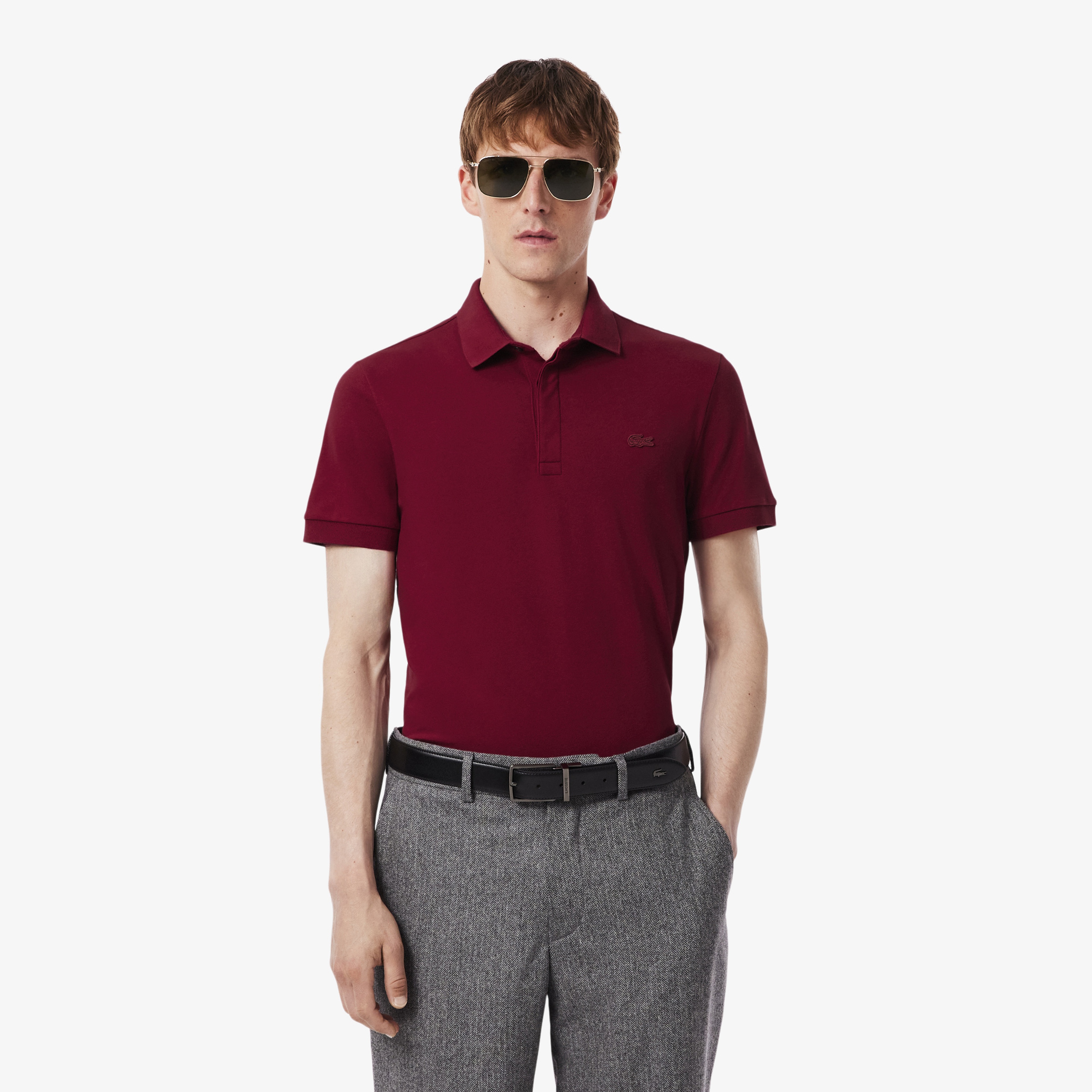 Erkek Regular Fit Bordo Paris Polo