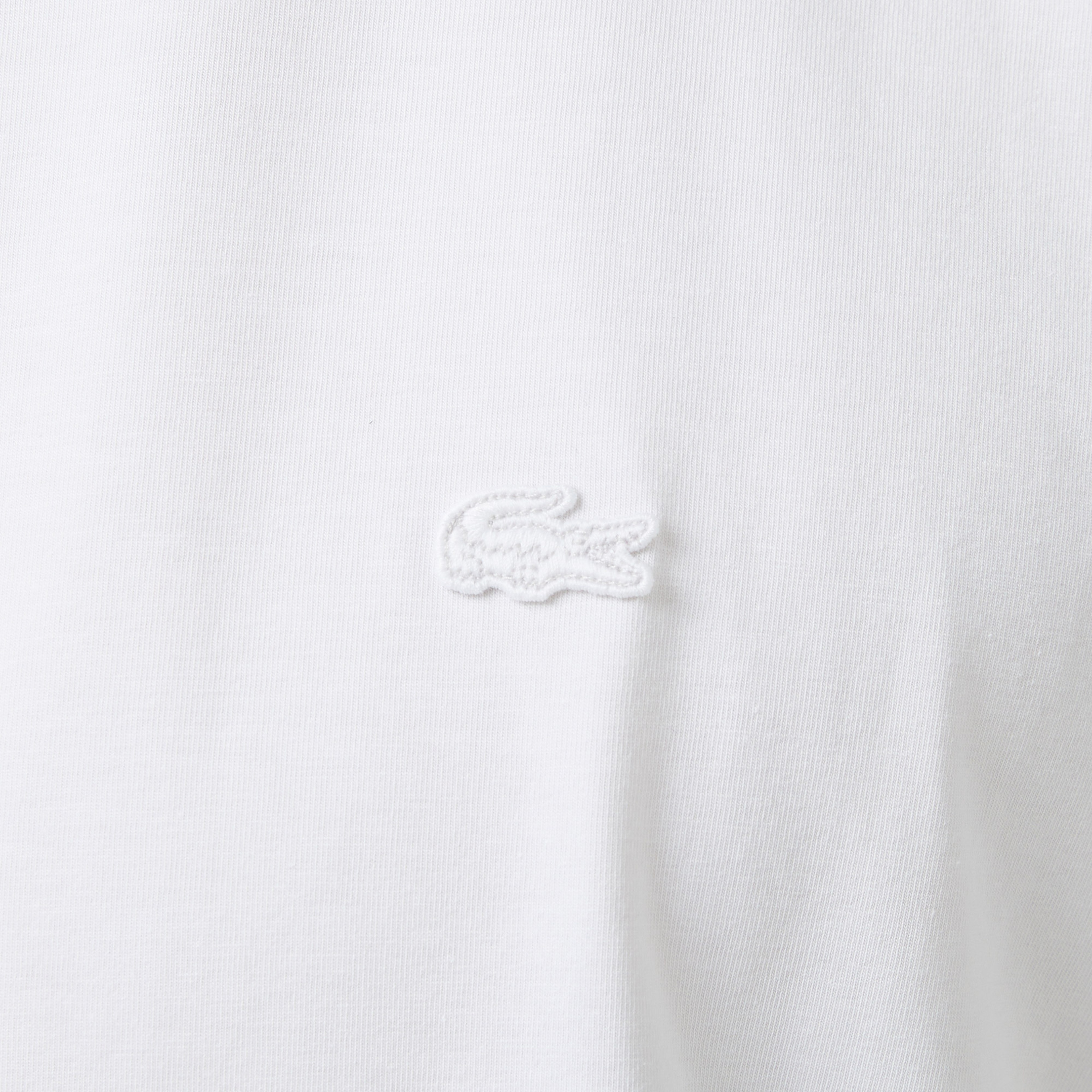 Erkek Slim Fit Bisiklet Yaka Beyaz T-Shirt