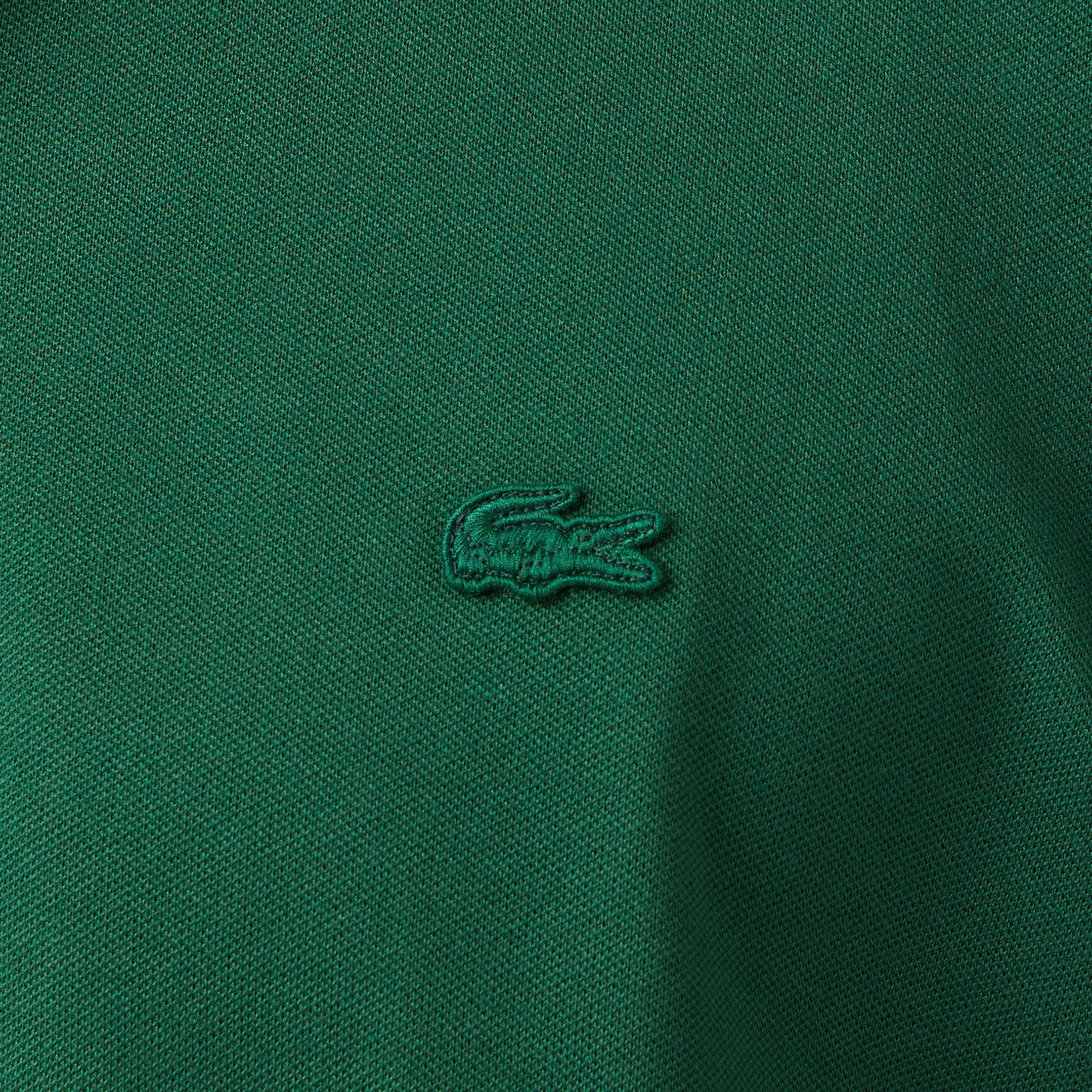 Erkek Regular Fit Uzun Kollu Yeşil Paris Polo