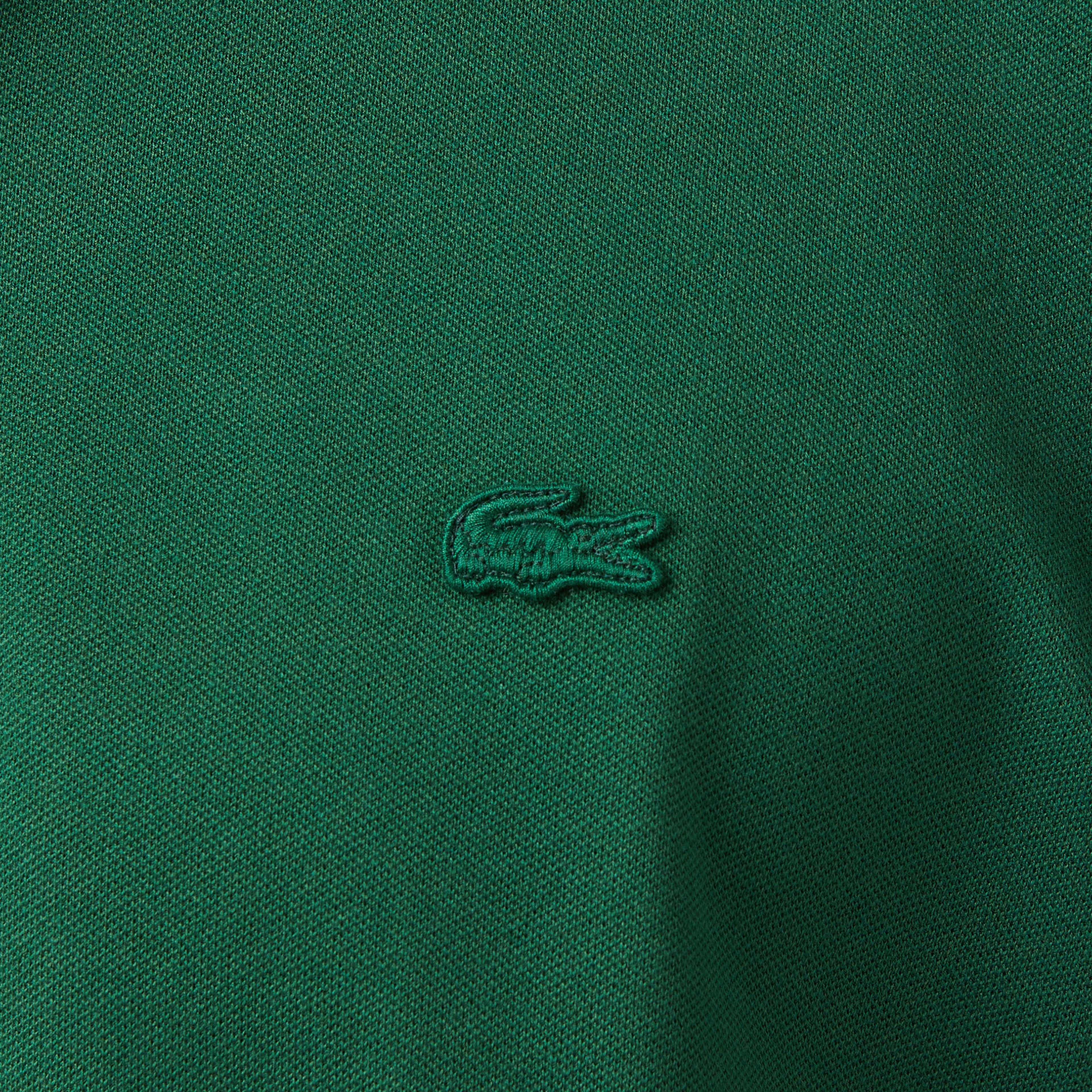 Erkek Regular Fit Uzun Kollu Yeşil Paris Polo