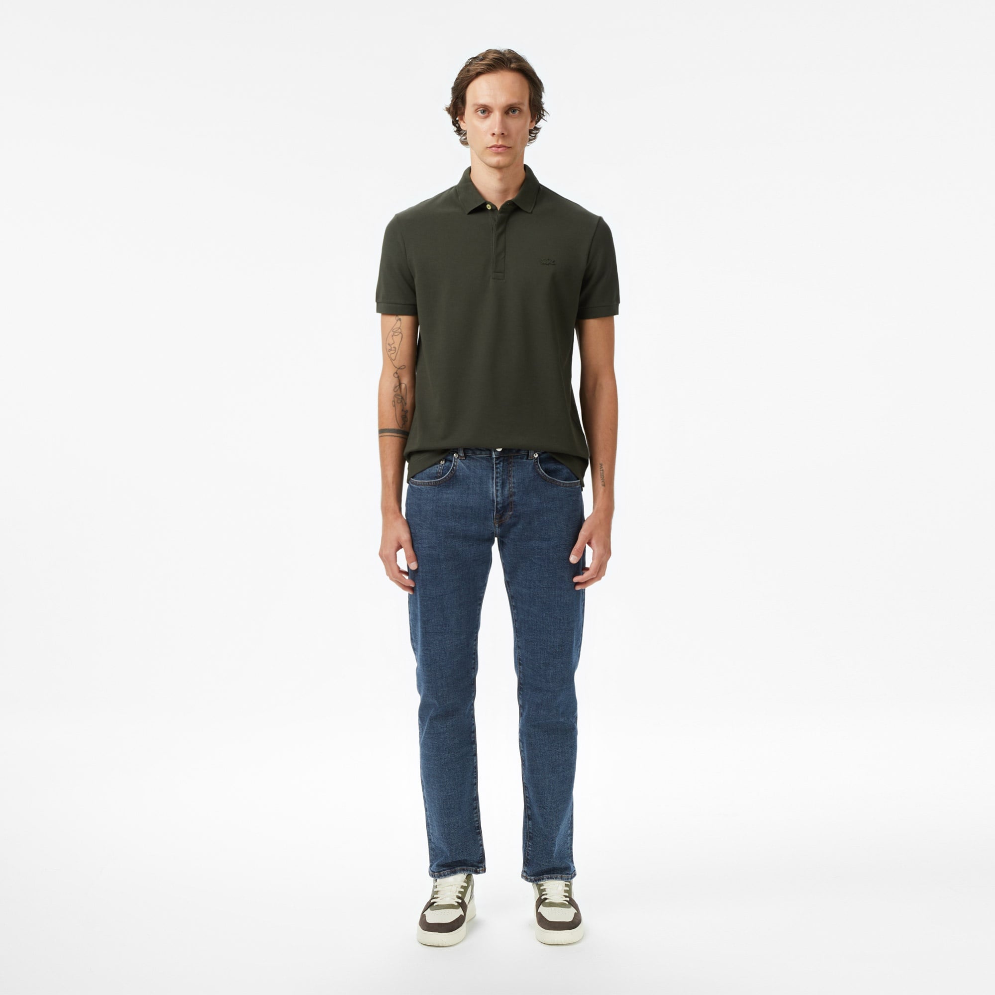 Erkek Regular Fit Haki Paris Polo