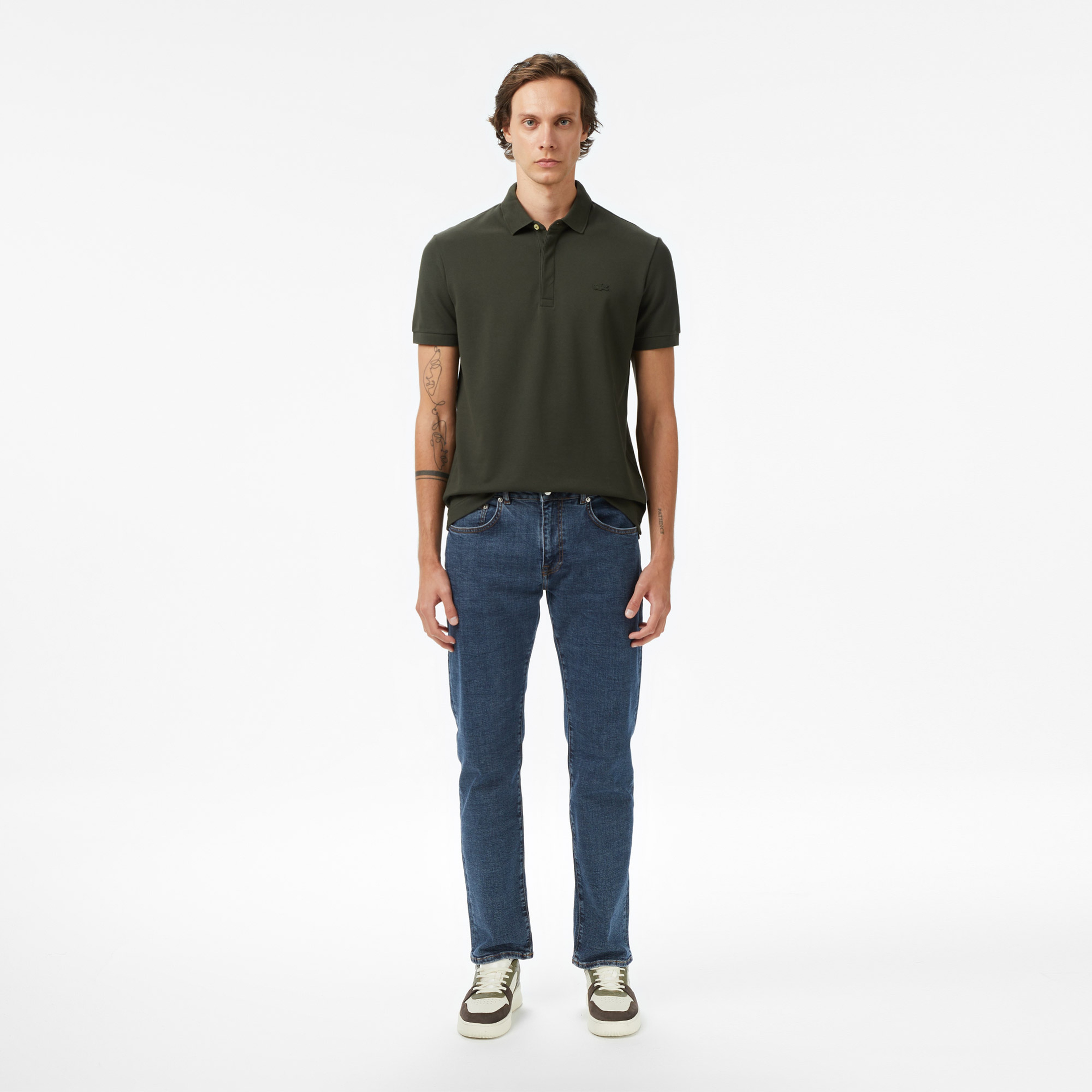 Erkek Regular Fit Haki Paris Polo