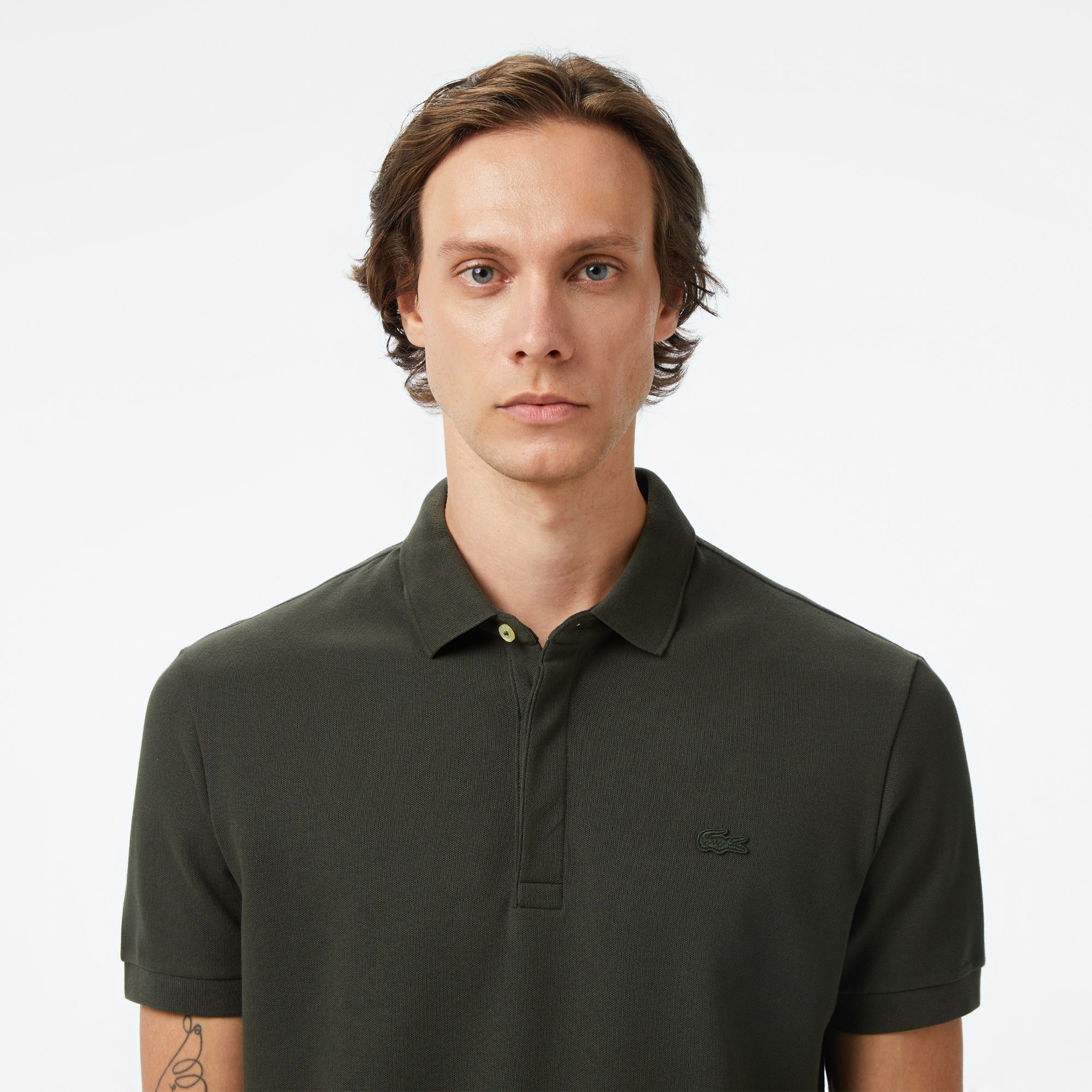 Erkek Regular Fit Haki Paris Polo