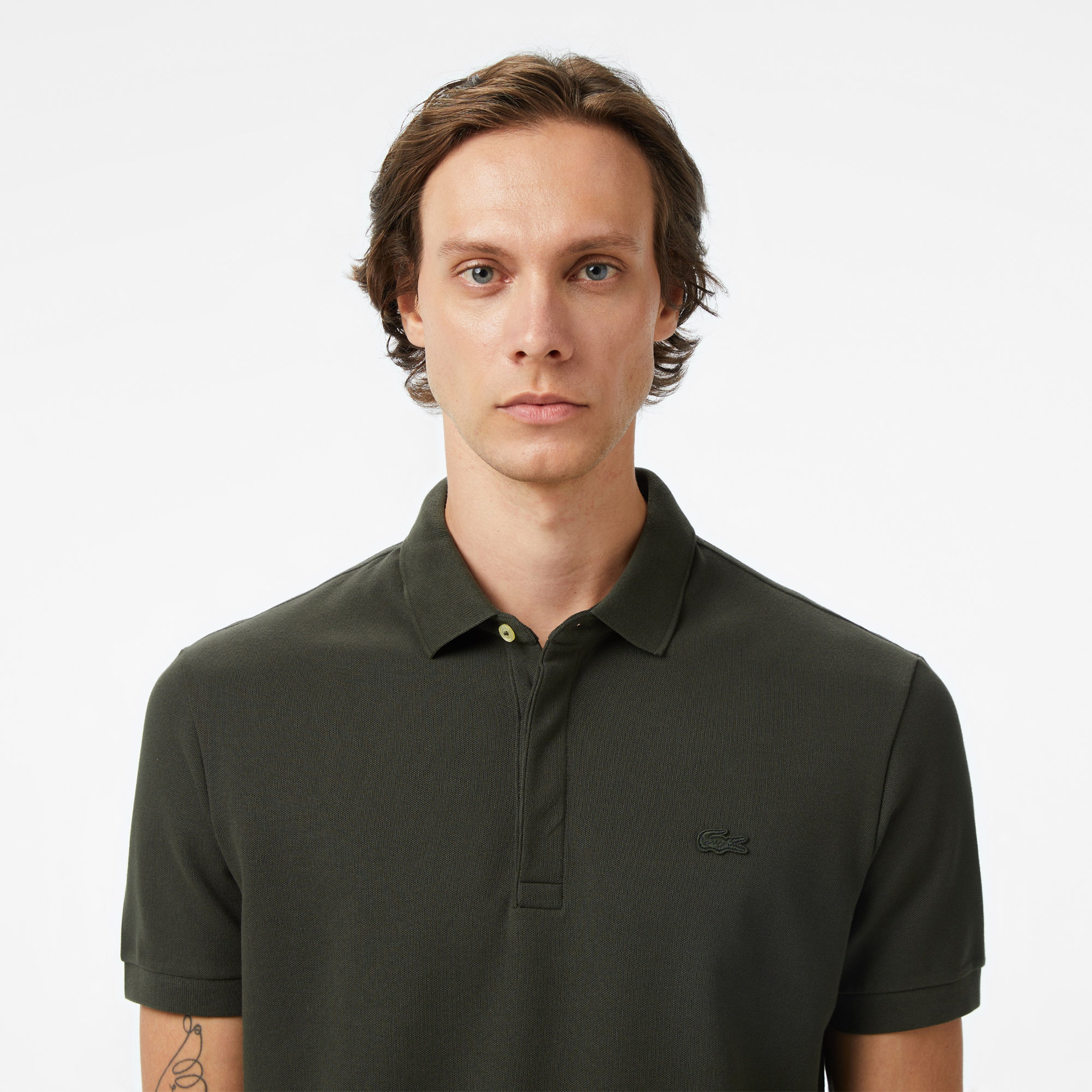 Erkek Regular Fit Haki Paris Polo
