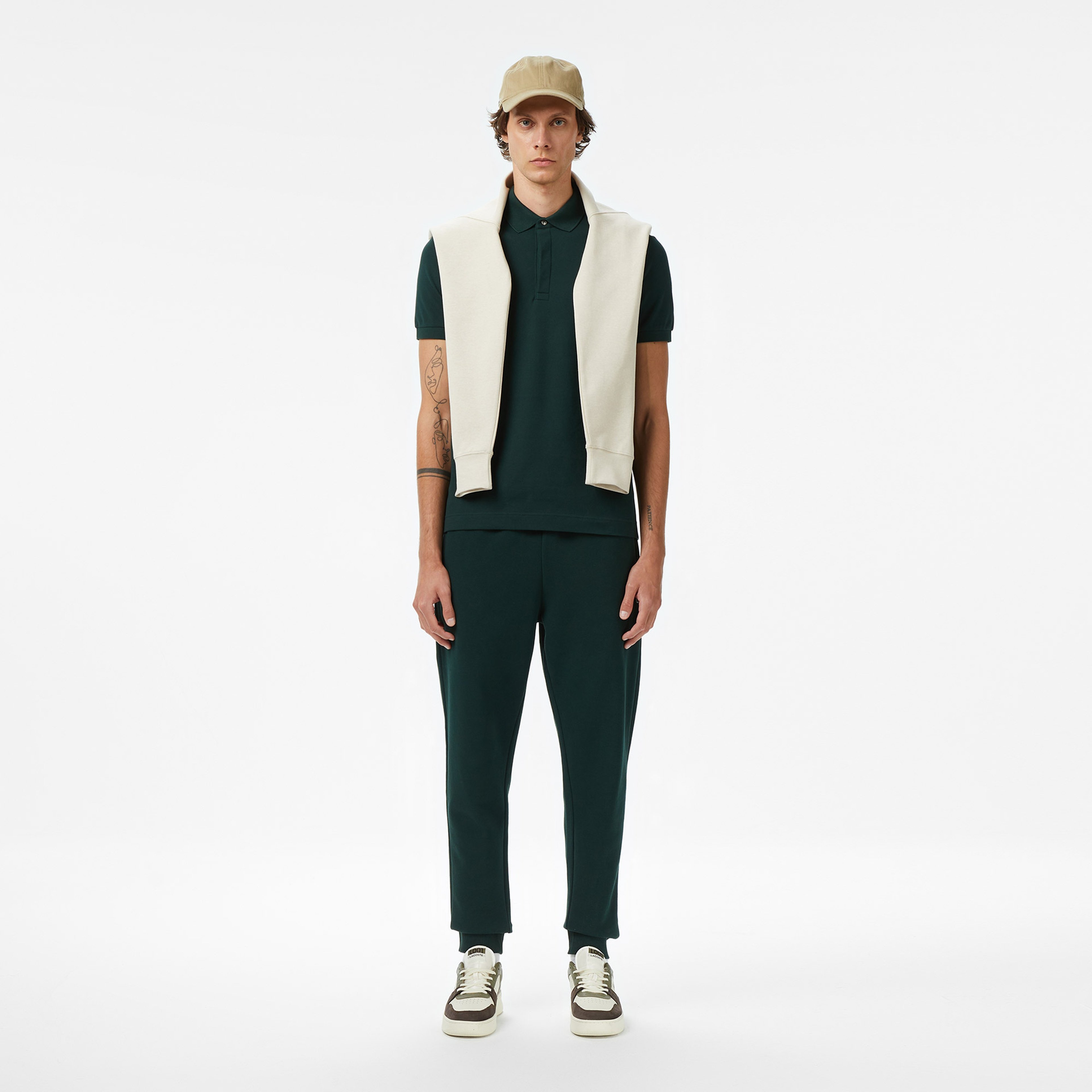 Erkek Slim Fit Koyu Yeşil Eşofman Altı