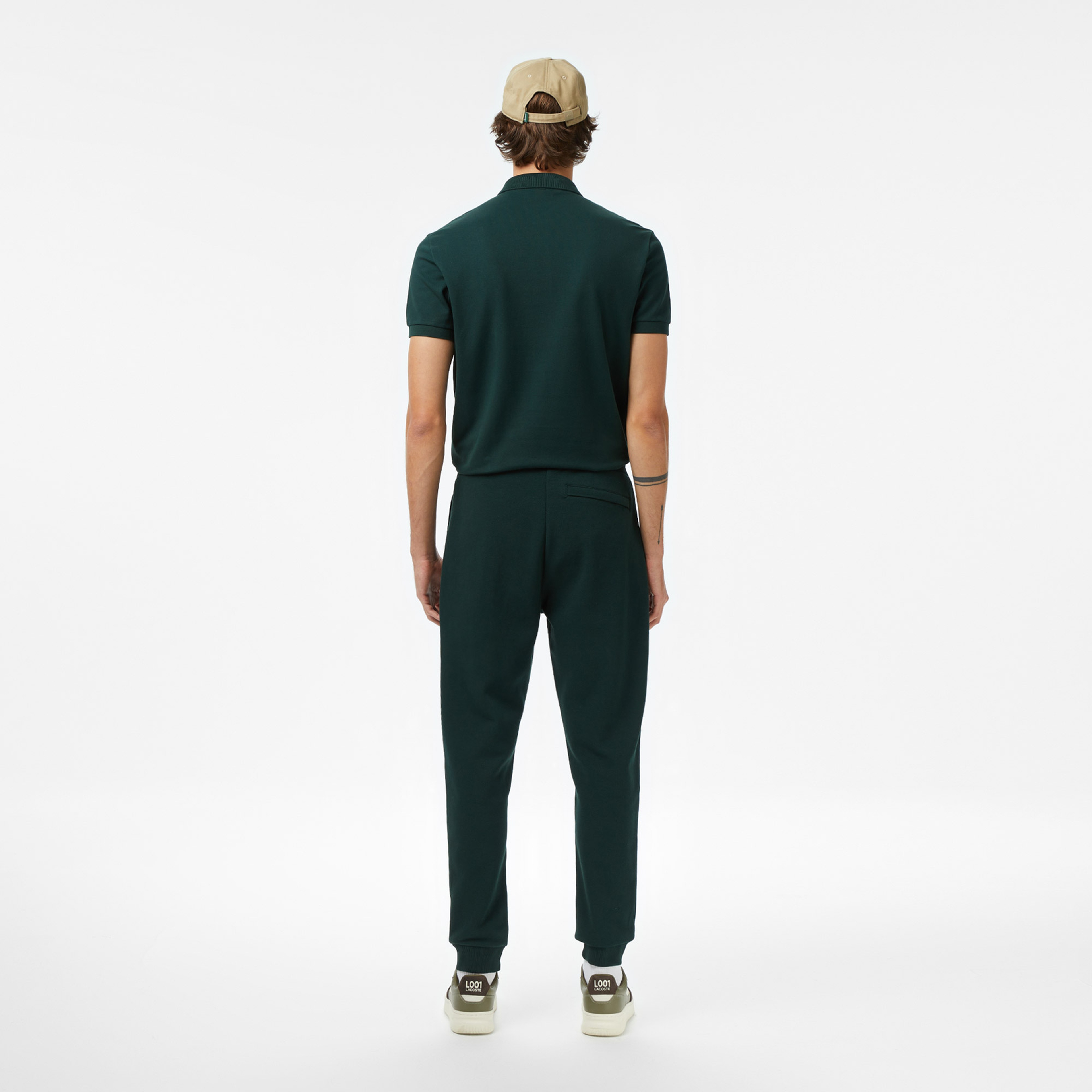 Erkek Slim Fit Koyu Yeşil Eşofman Altı