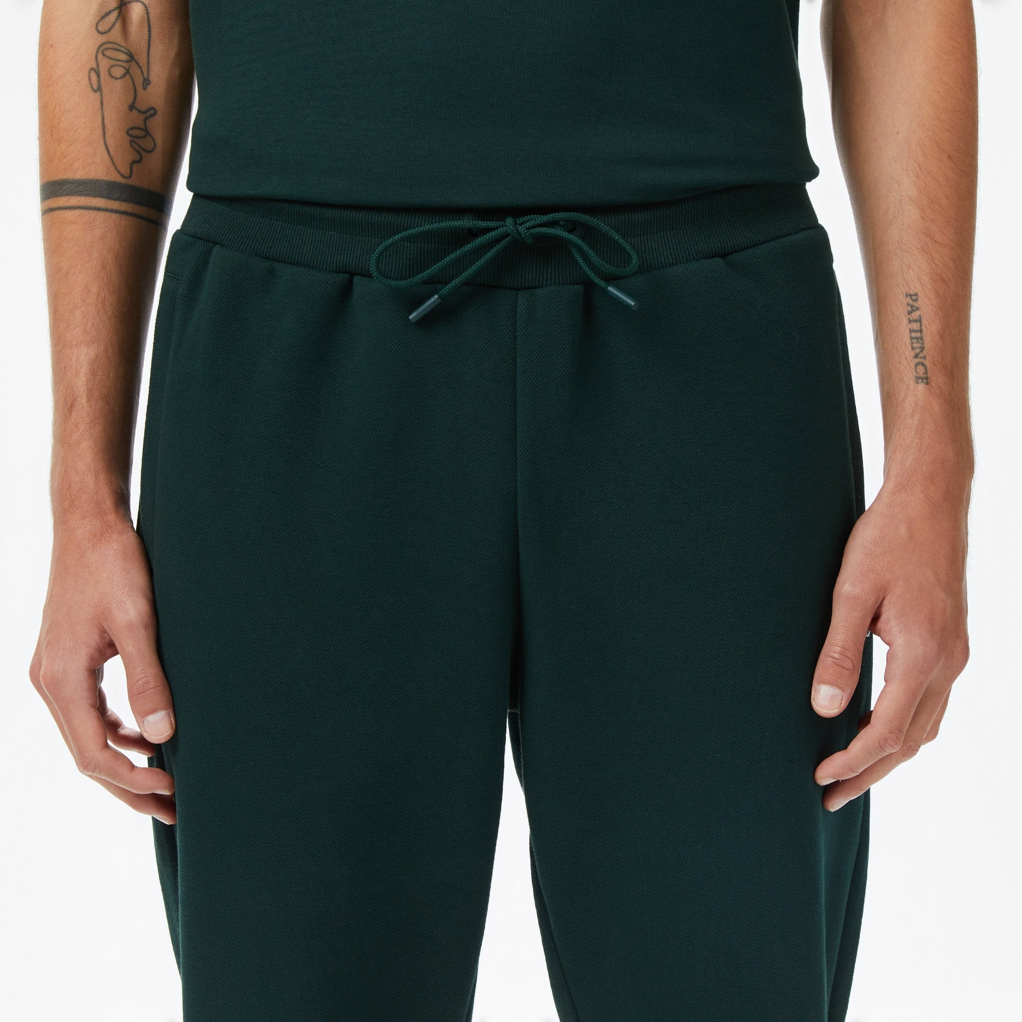 Erkek Slim Fit Koyu Yeşil Eşofman Altı