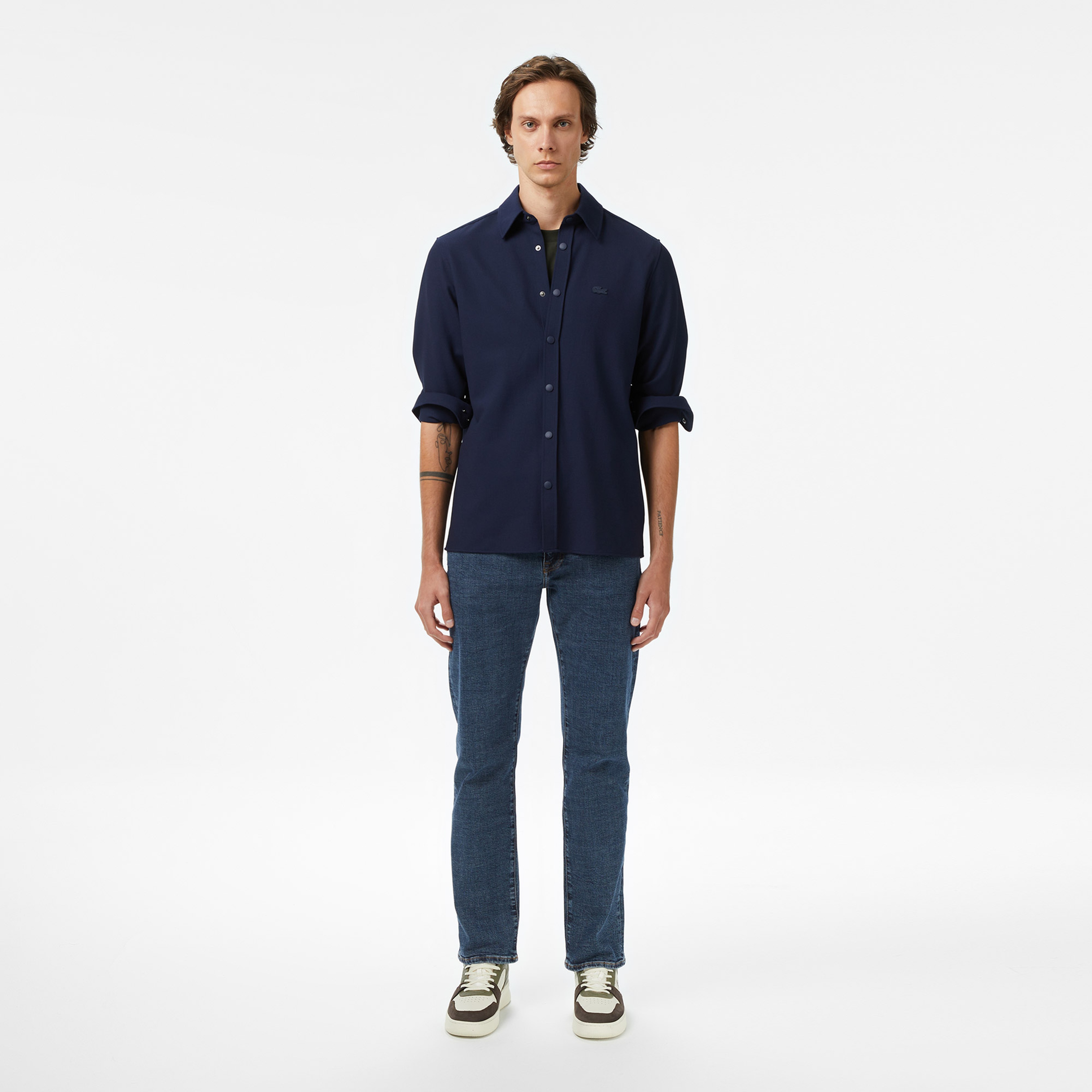 Erkek Regular Fit Lacivert Gömlek