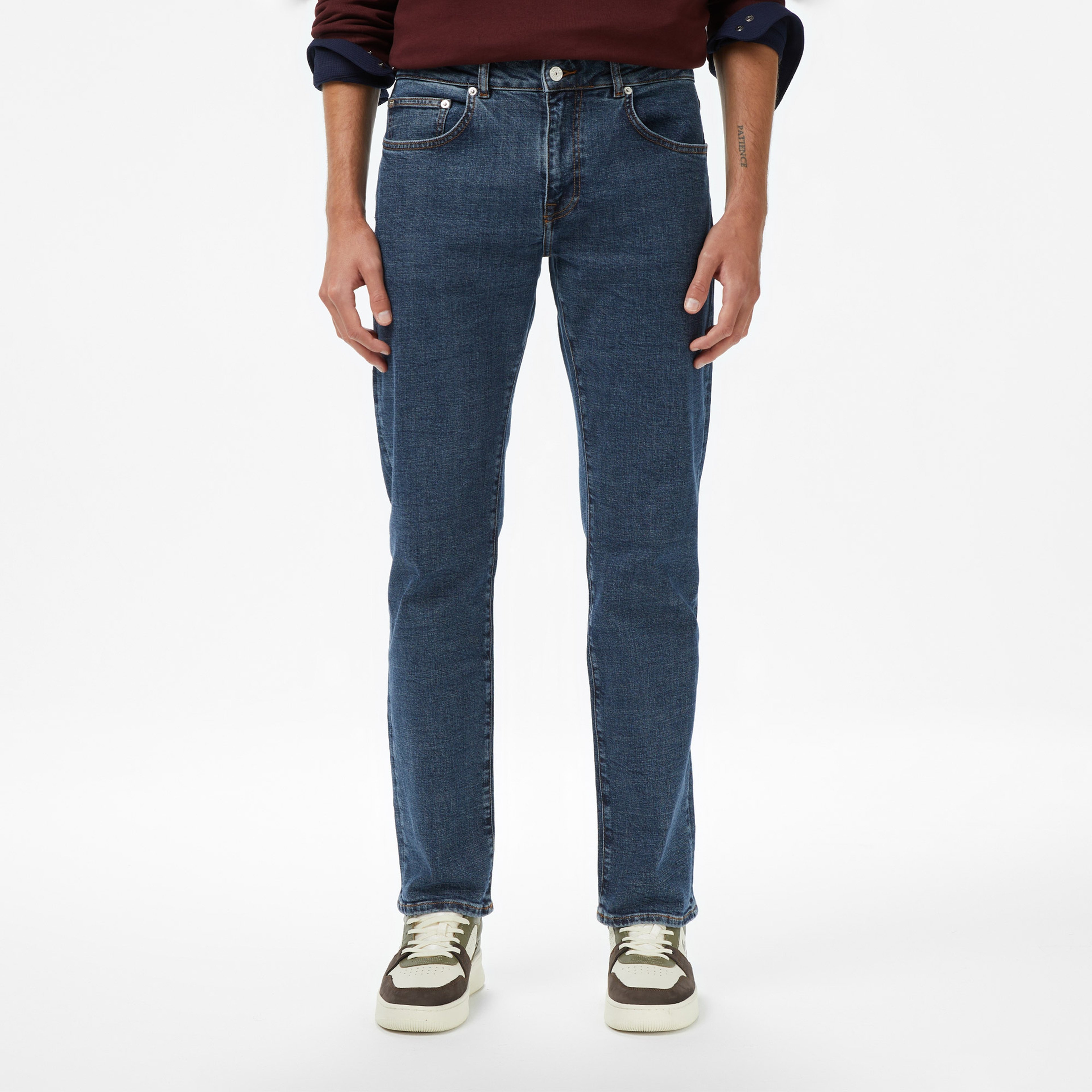 Erkek Lacivert Jean Pantolon