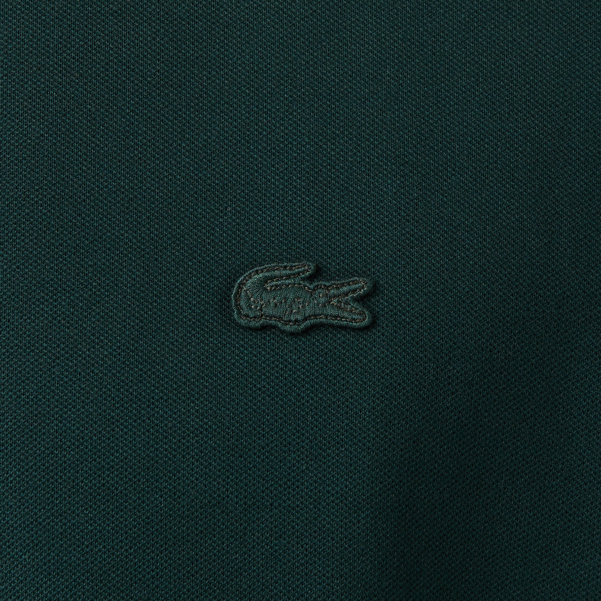 Lacoste Erkek Regular Fit Koyu Yeşil Paris Polo görsel 7